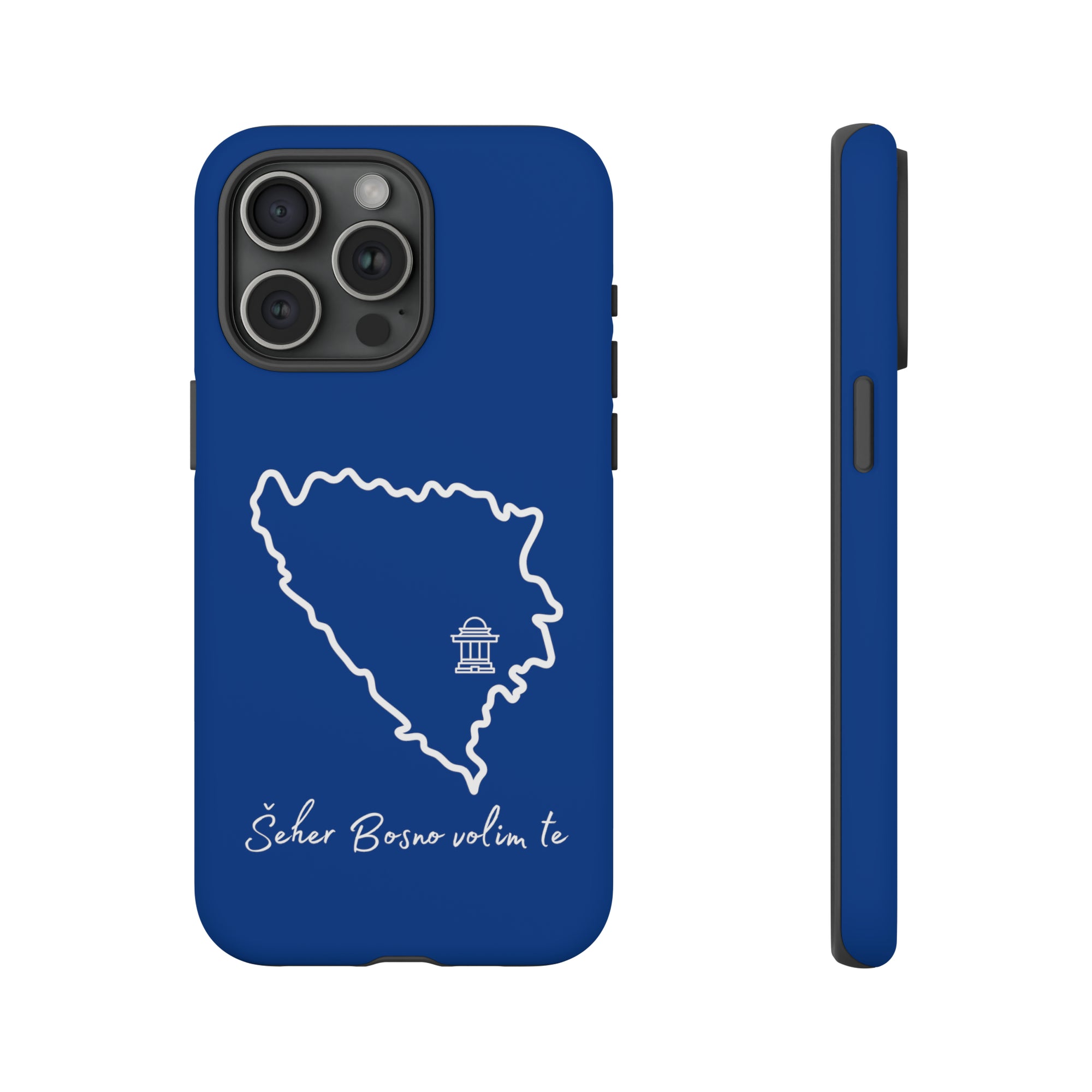 Šeher Bosno Volim Te Phone Case - Blue