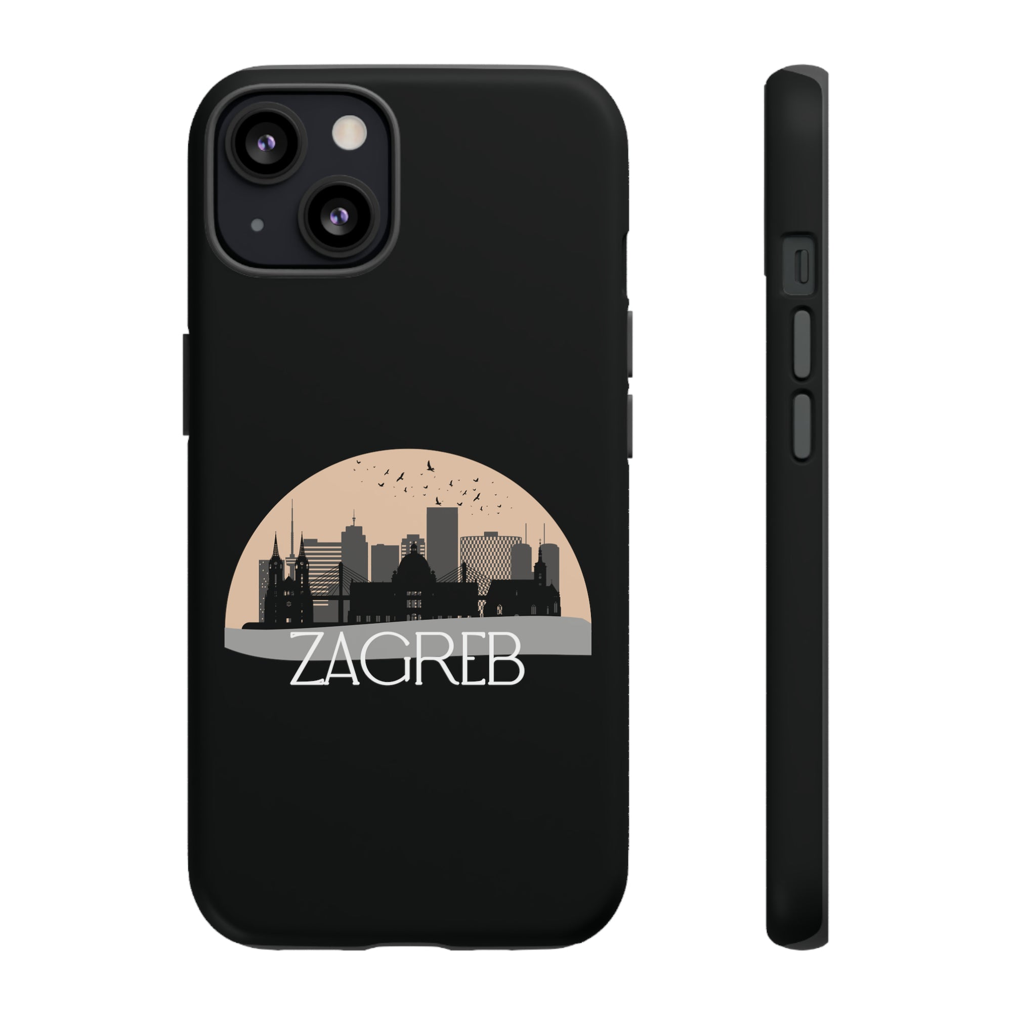 ZAGREB Phone Case - Black