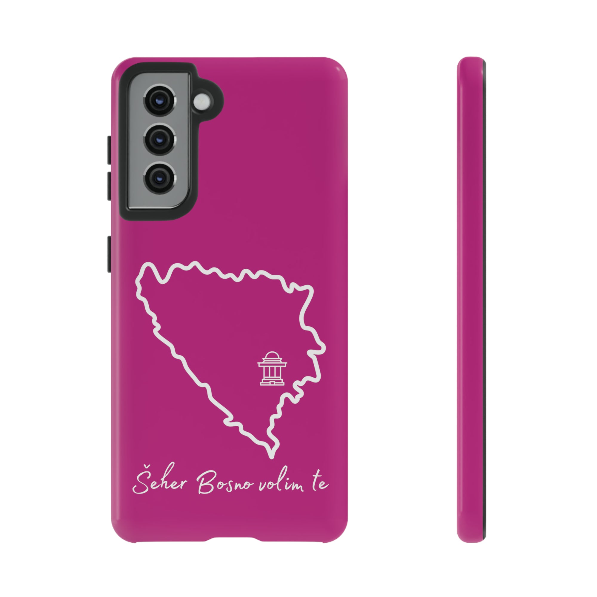 Šeher Bosno Volim Te Phone Case - Pink