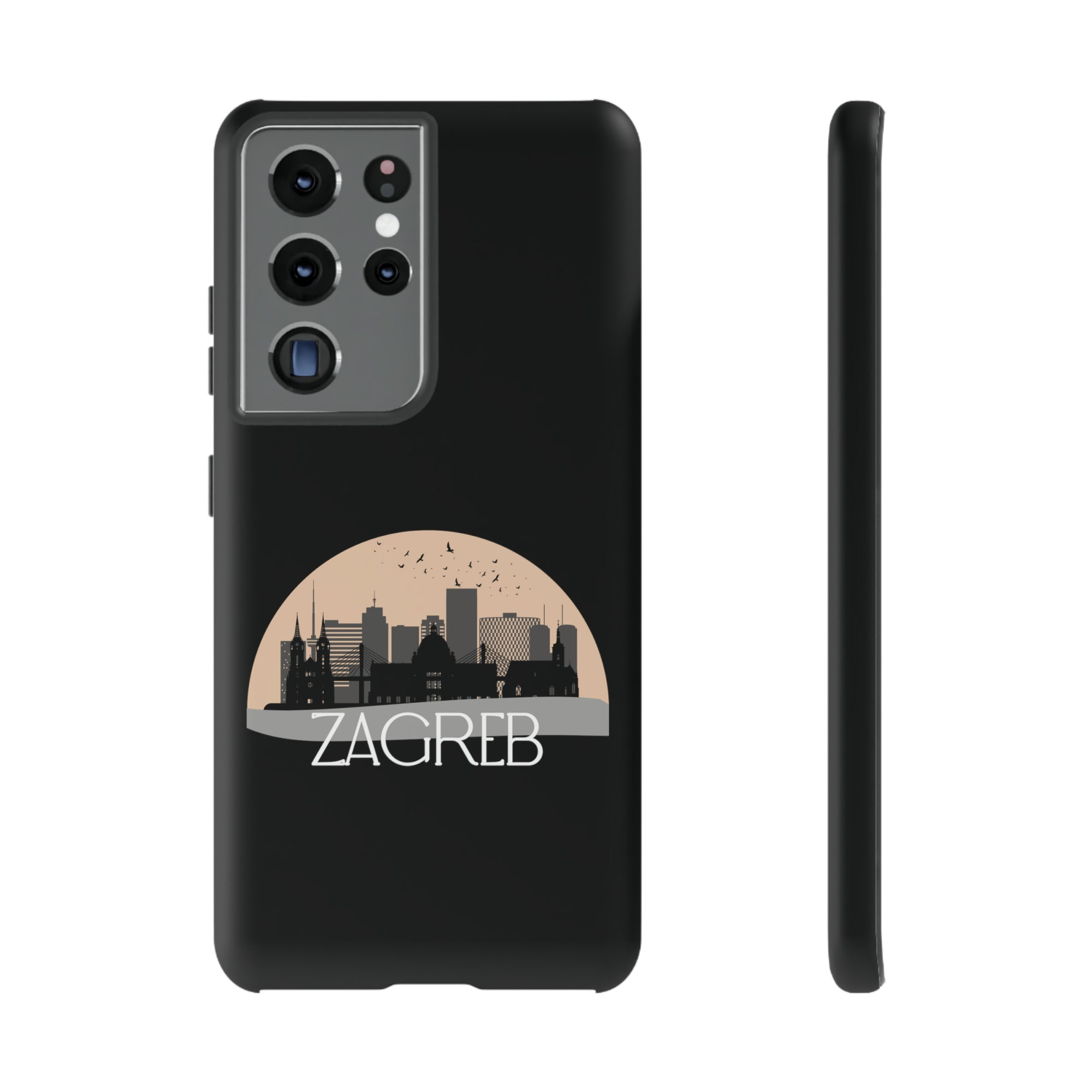 ZAGREB Phone Case - Black