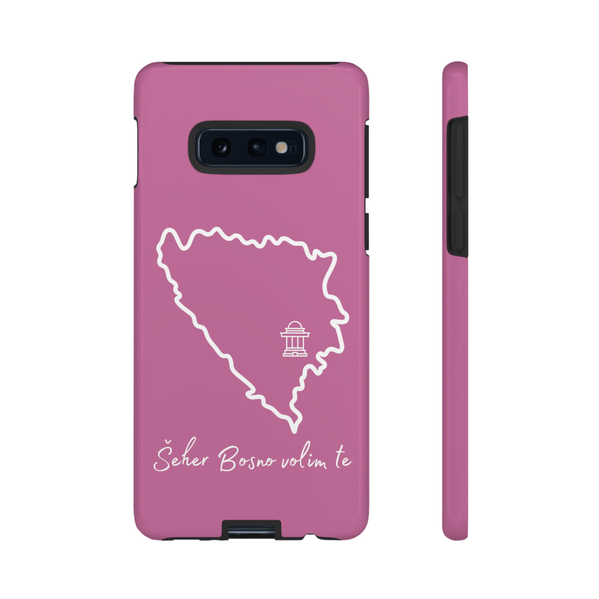 Šeher Bosno Volim Te Phone Case - Light Pink