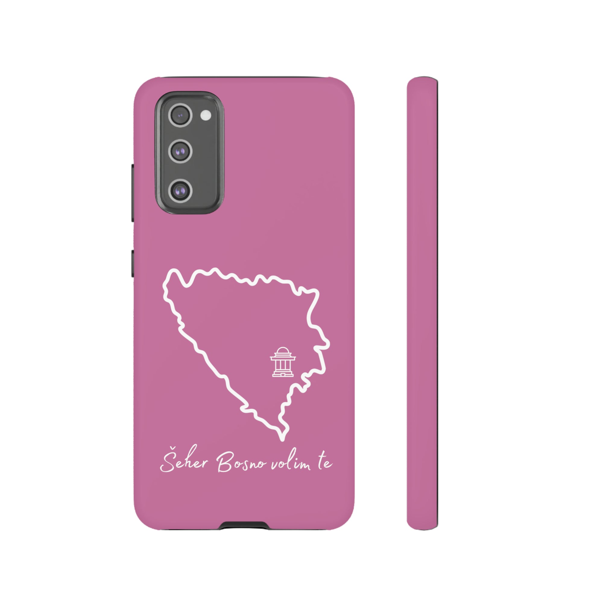 Šeher Bosno Volim Te Phone Case - Light Pink