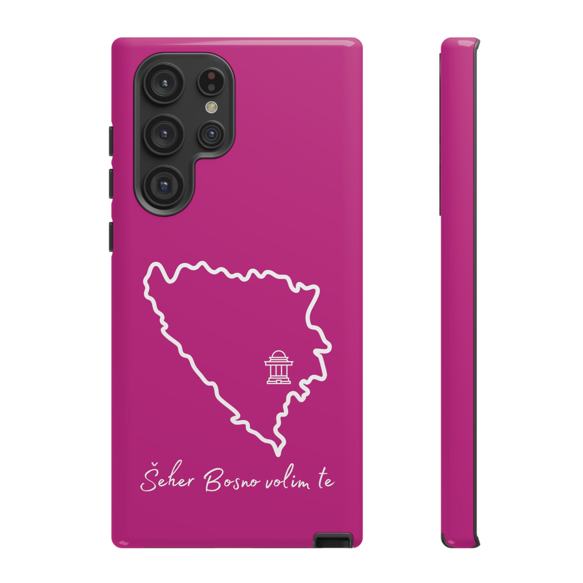 Šeher Bosno Volim Te Phone Case - Pink