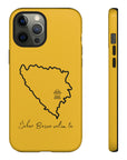 Šeher Bosno Volim Te Phone Case - Yellow