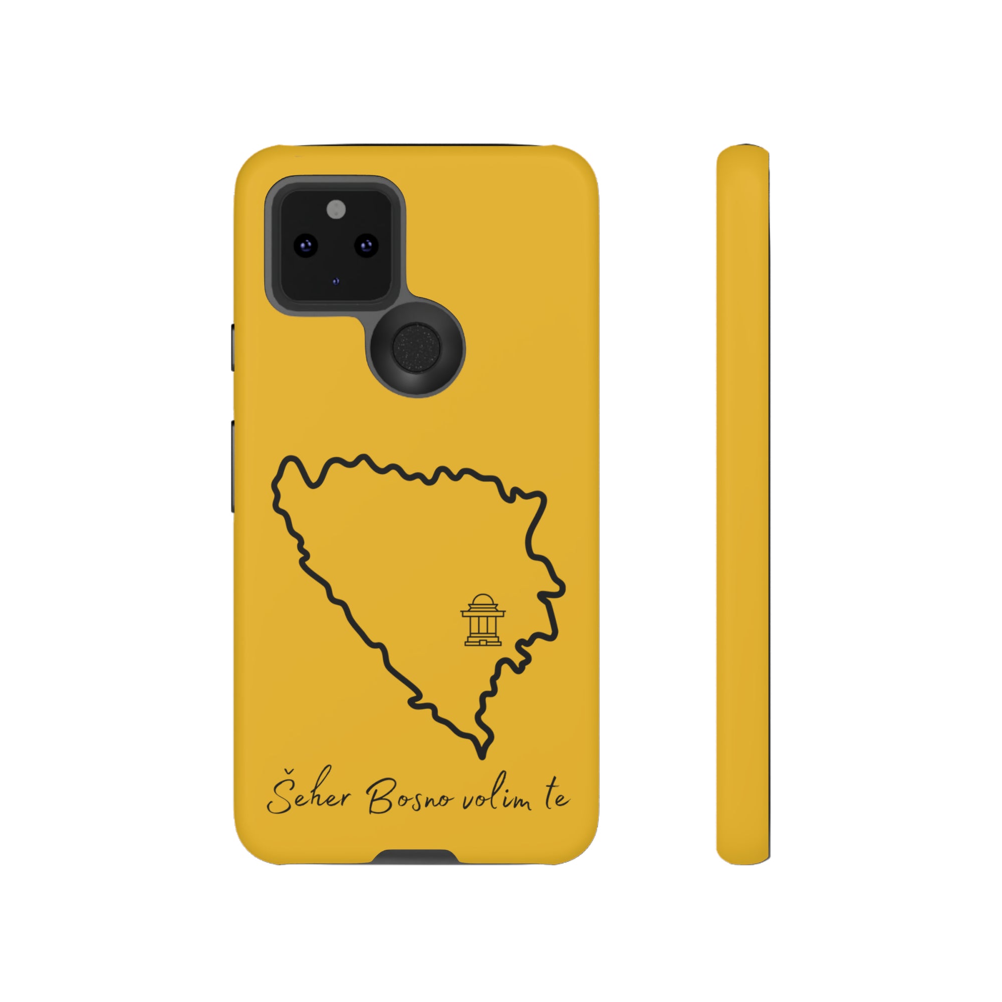 Šeher Bosno Volim Te Phone Case - Yellow