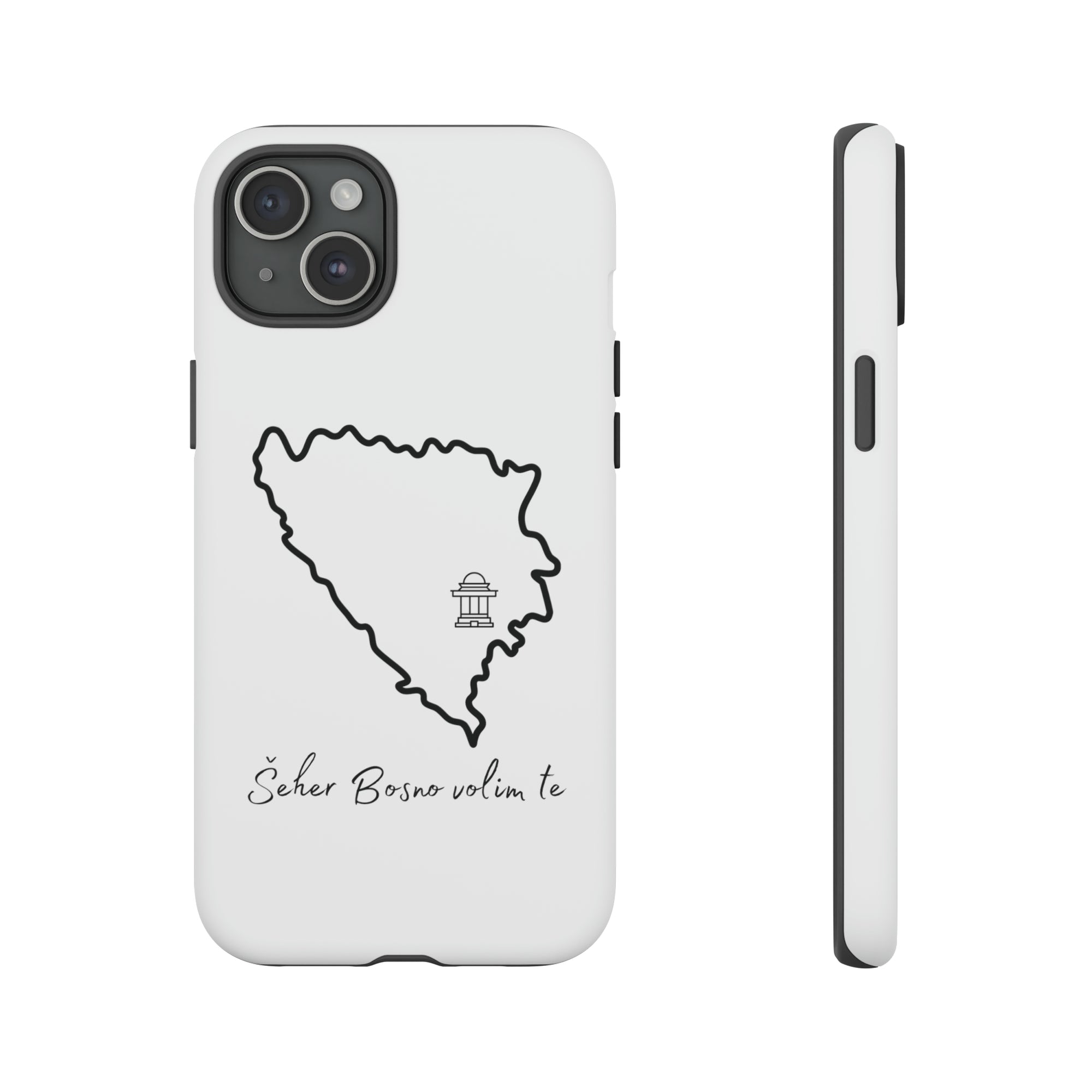 Šeher Bosno Volim Te Phone Case - White