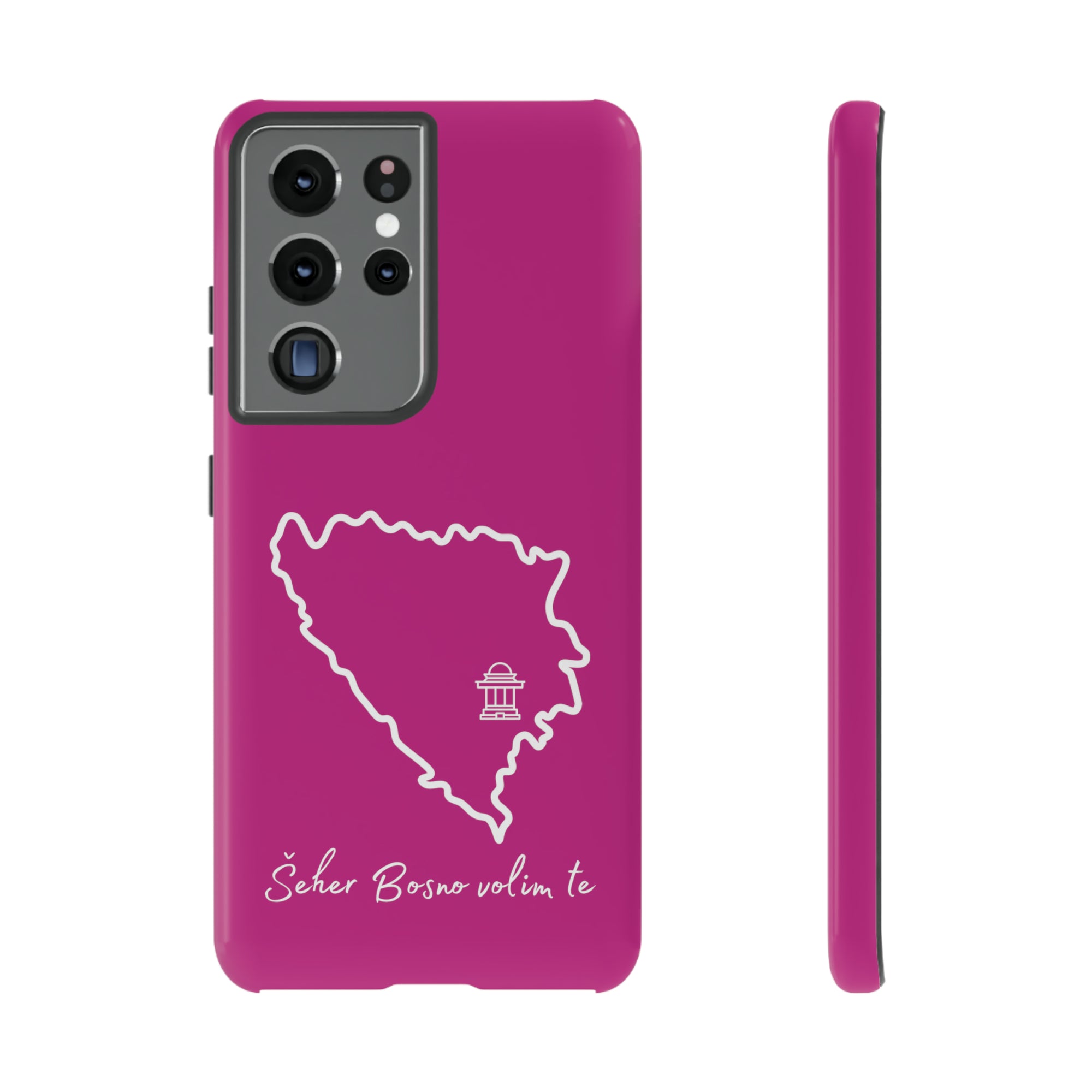 Šeher Bosno Volim Te Phone Case - Pink