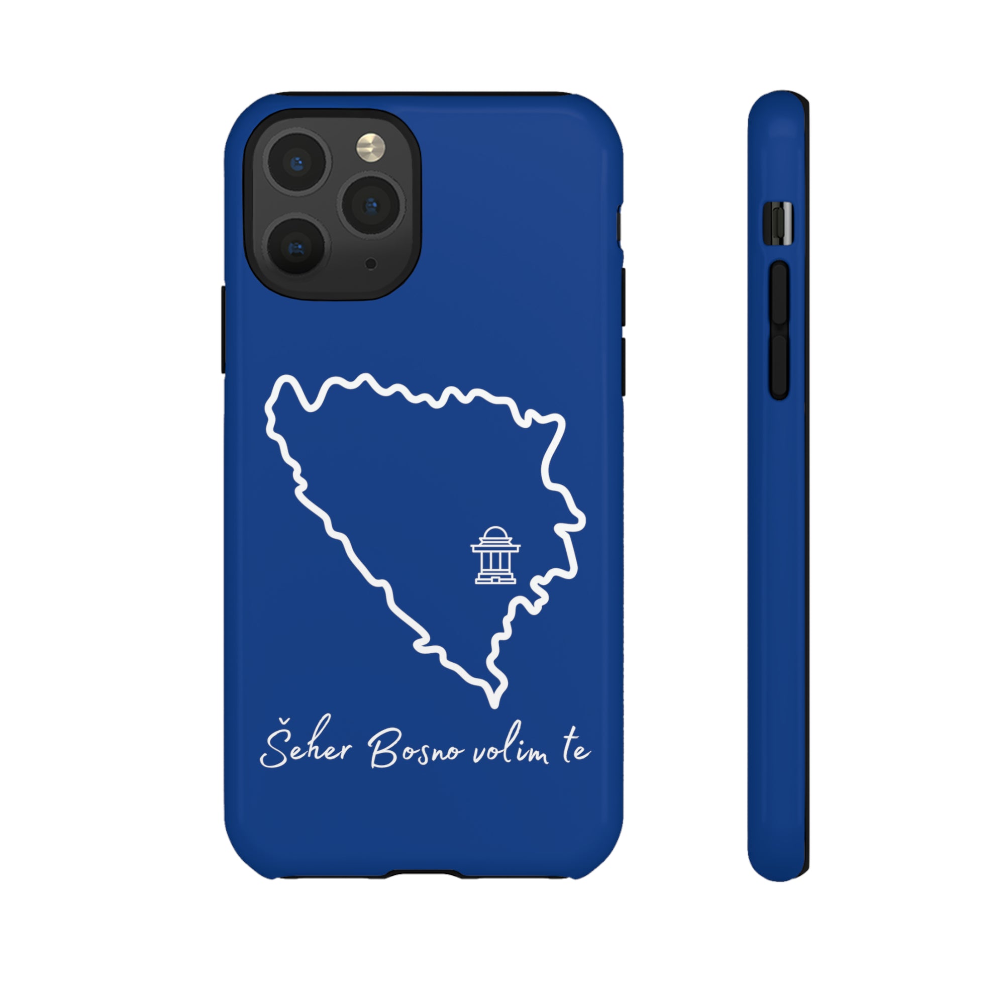 Šeher Bosno Volim Te Phone Case - Blue