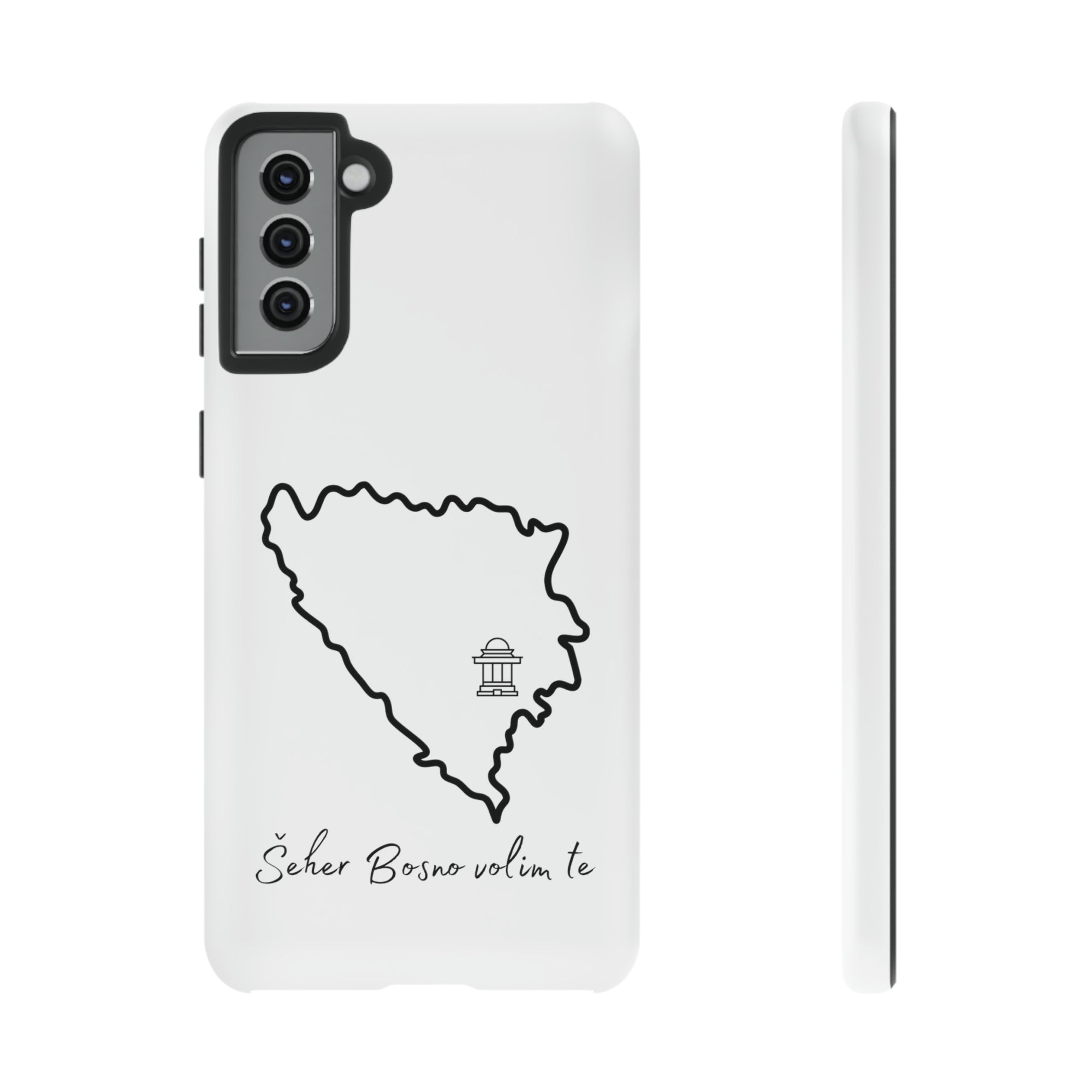 Šeher Bosno Volim Te Phone Case - White