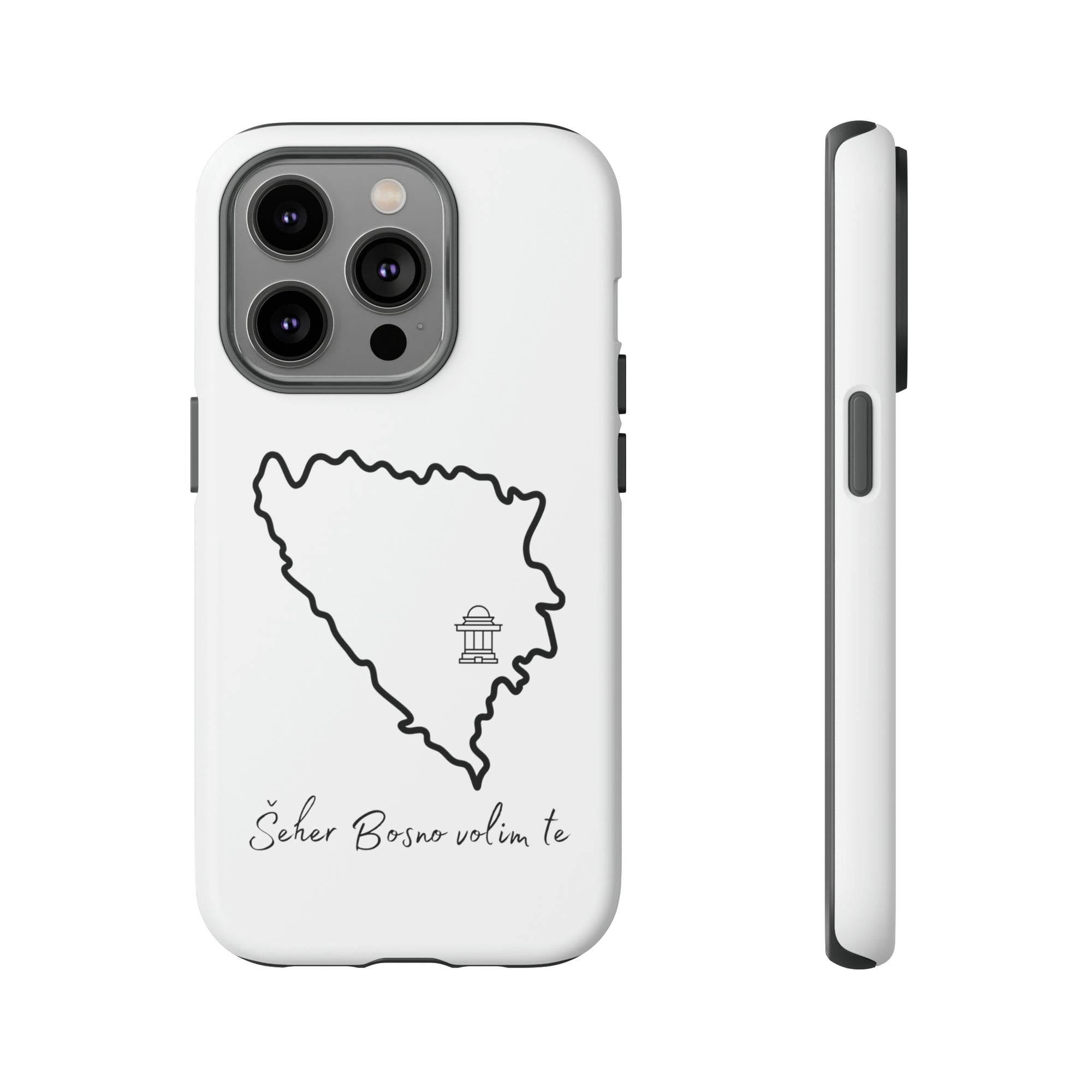 Šeher Bosno Volim Te Phone Case - White