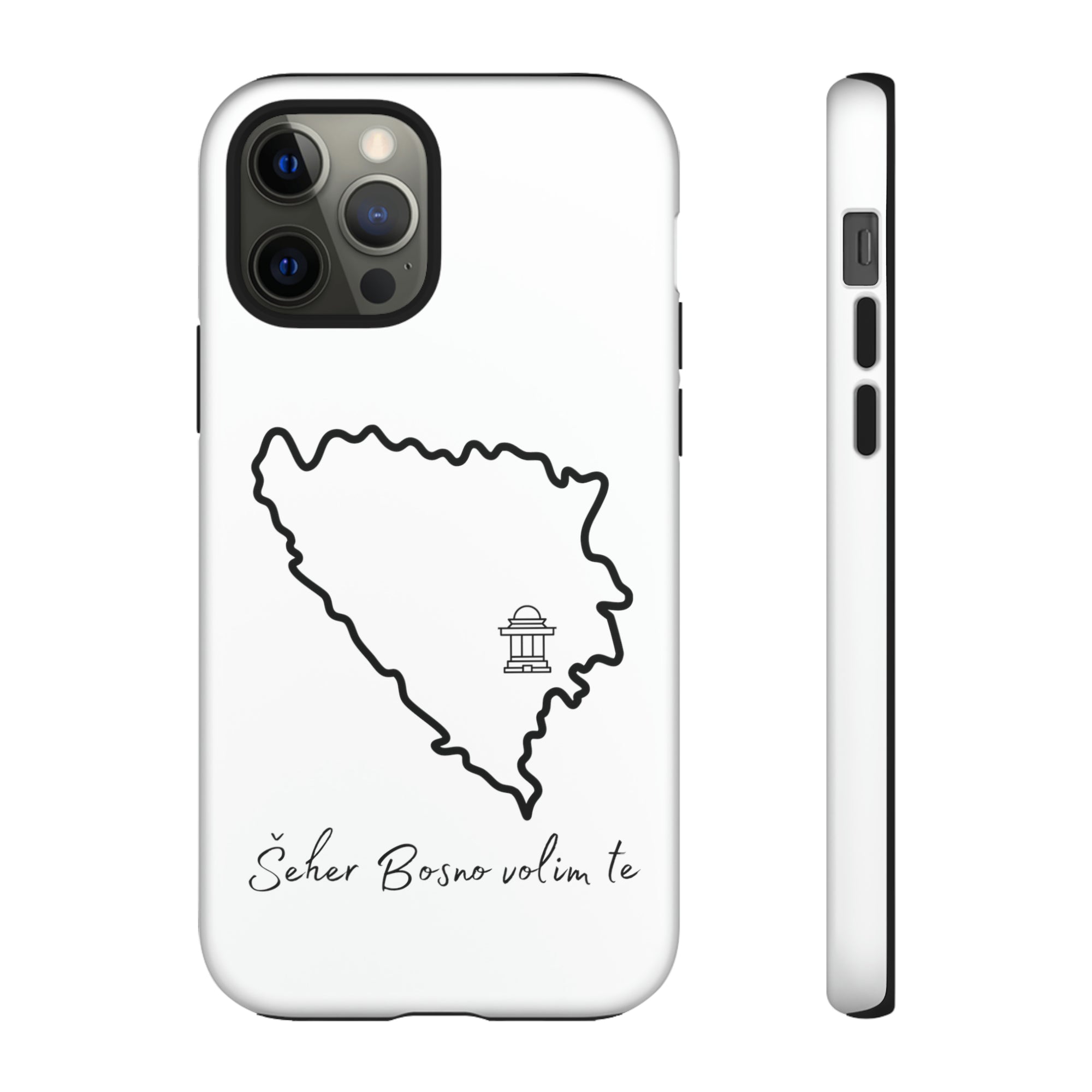 Šeher Bosno Volim Te Phone Case - White