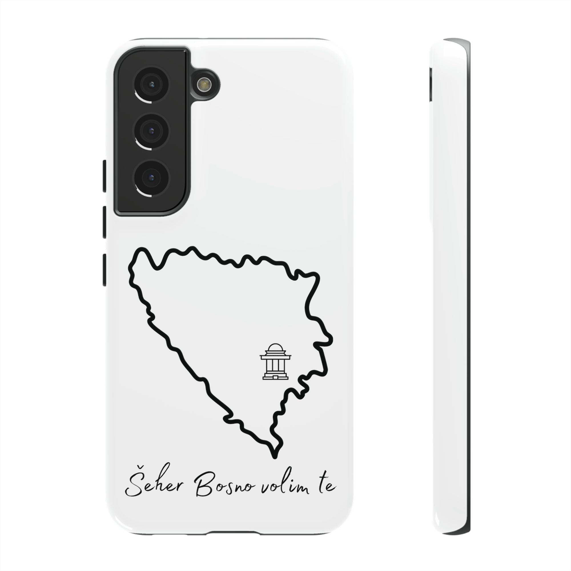 Šeher Bosno Volim Te Phone Case - White