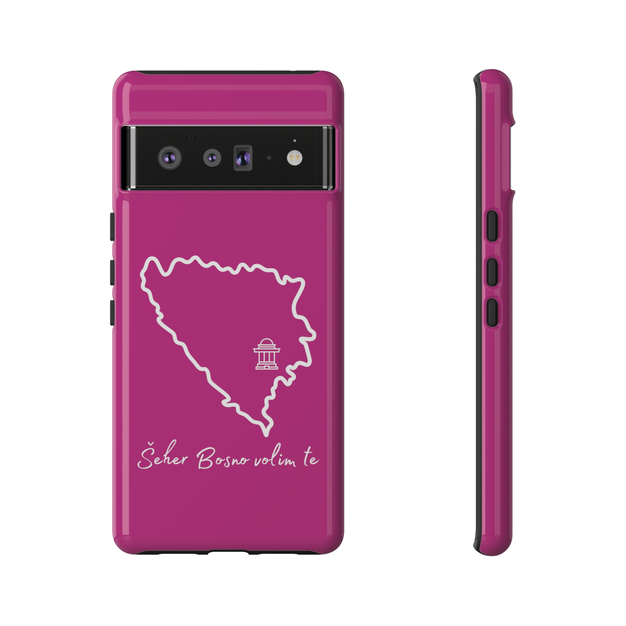 Šeher Bosno Volim Te Phone Case - Pink