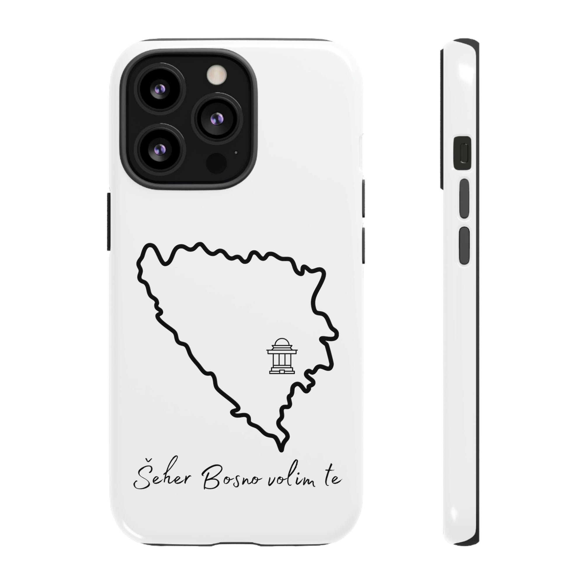 Šeher Bosno Volim Te Phone Case - White