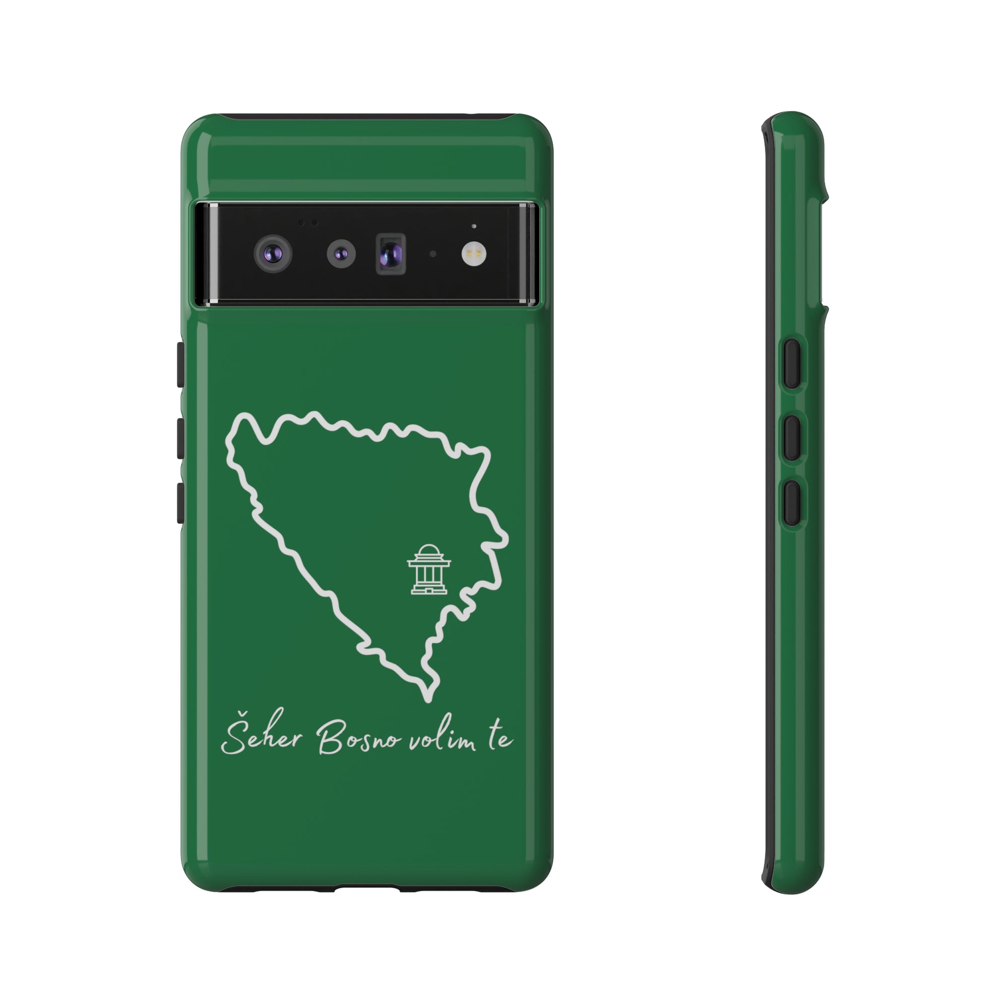 Šeher Bosno Volim Te Phone Case - Green