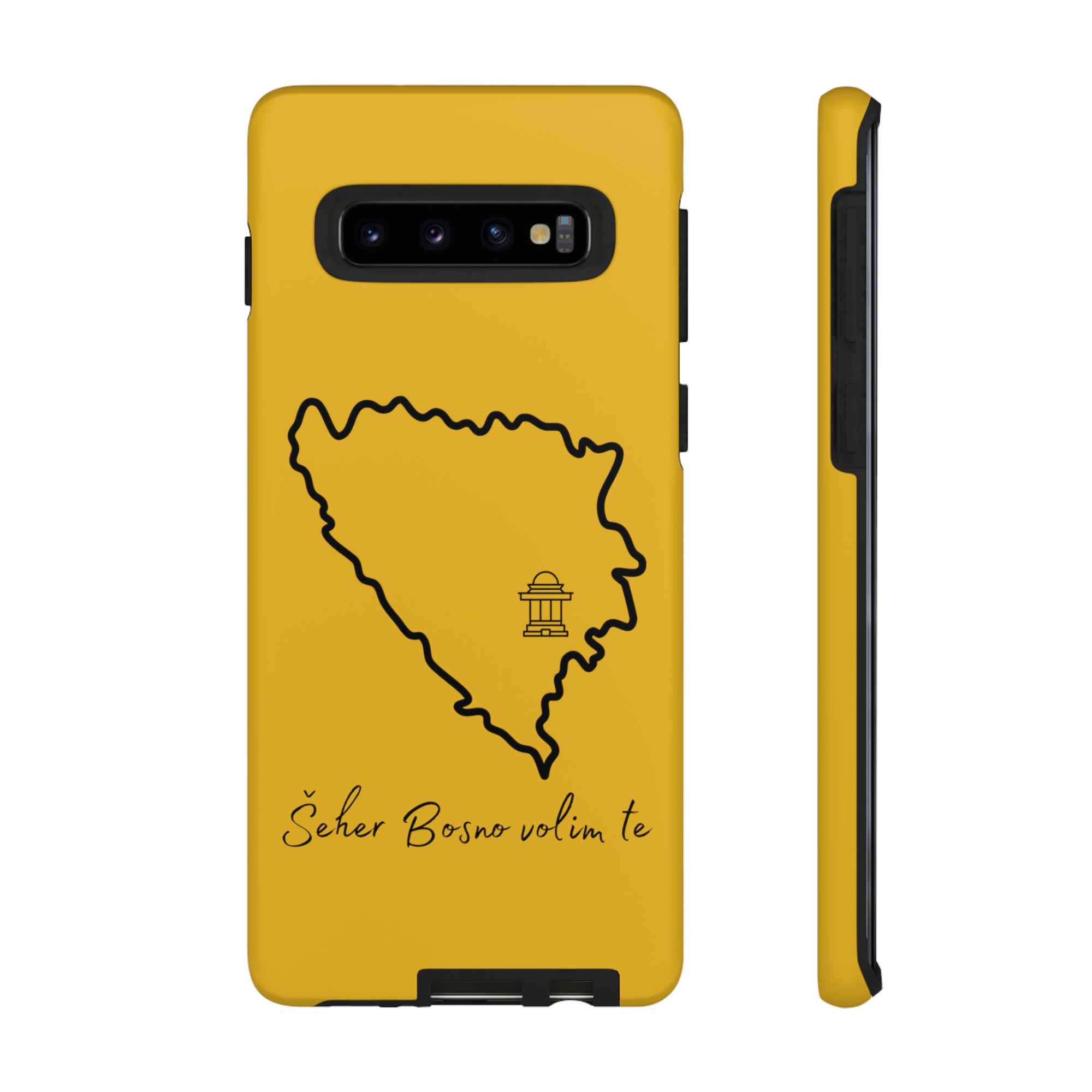 Šeher Bosno Volim Te Phone Case - Yellow