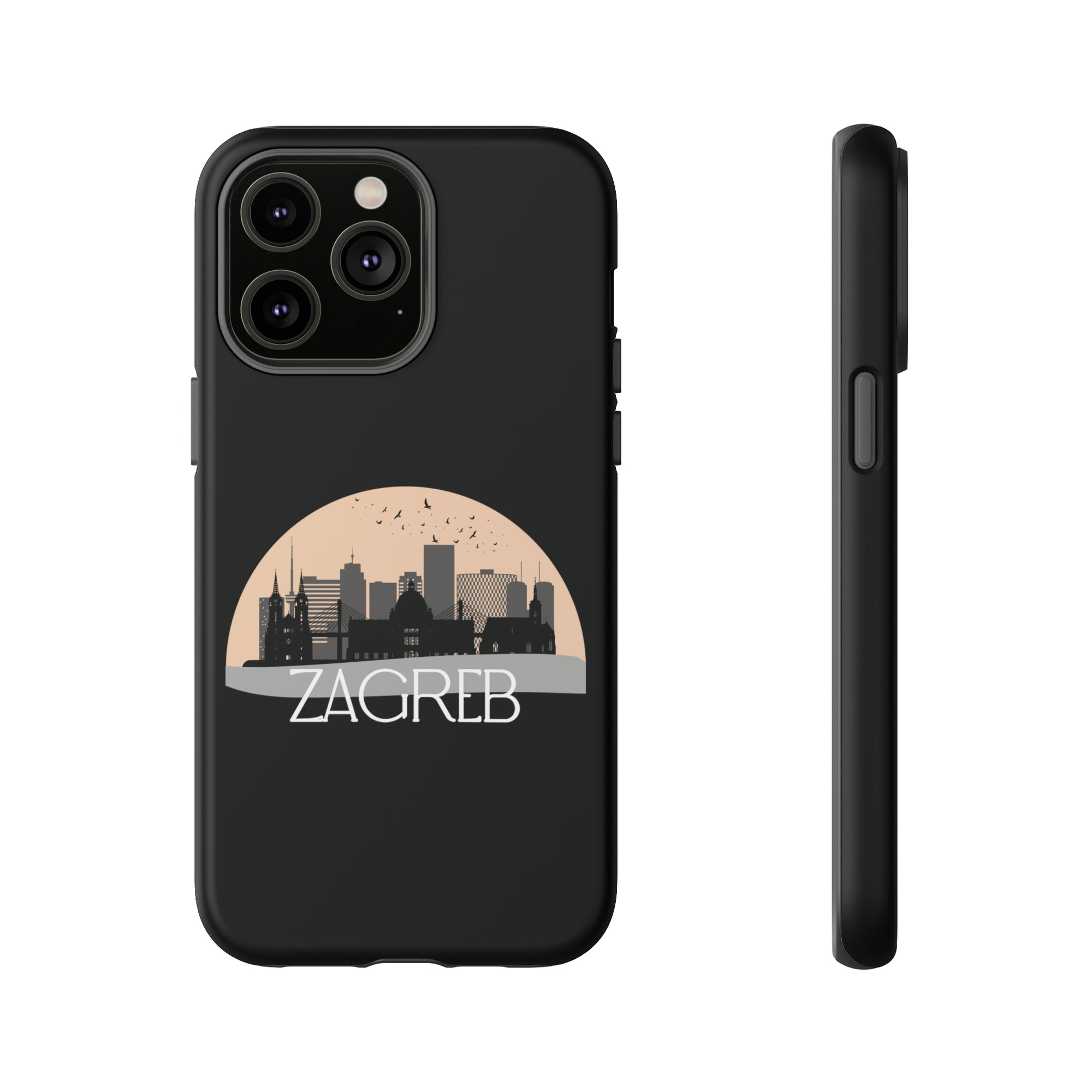 ZAGREB Phone Case - Black