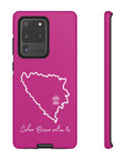 Šeher Bosno Volim Te Phone Case - Pink