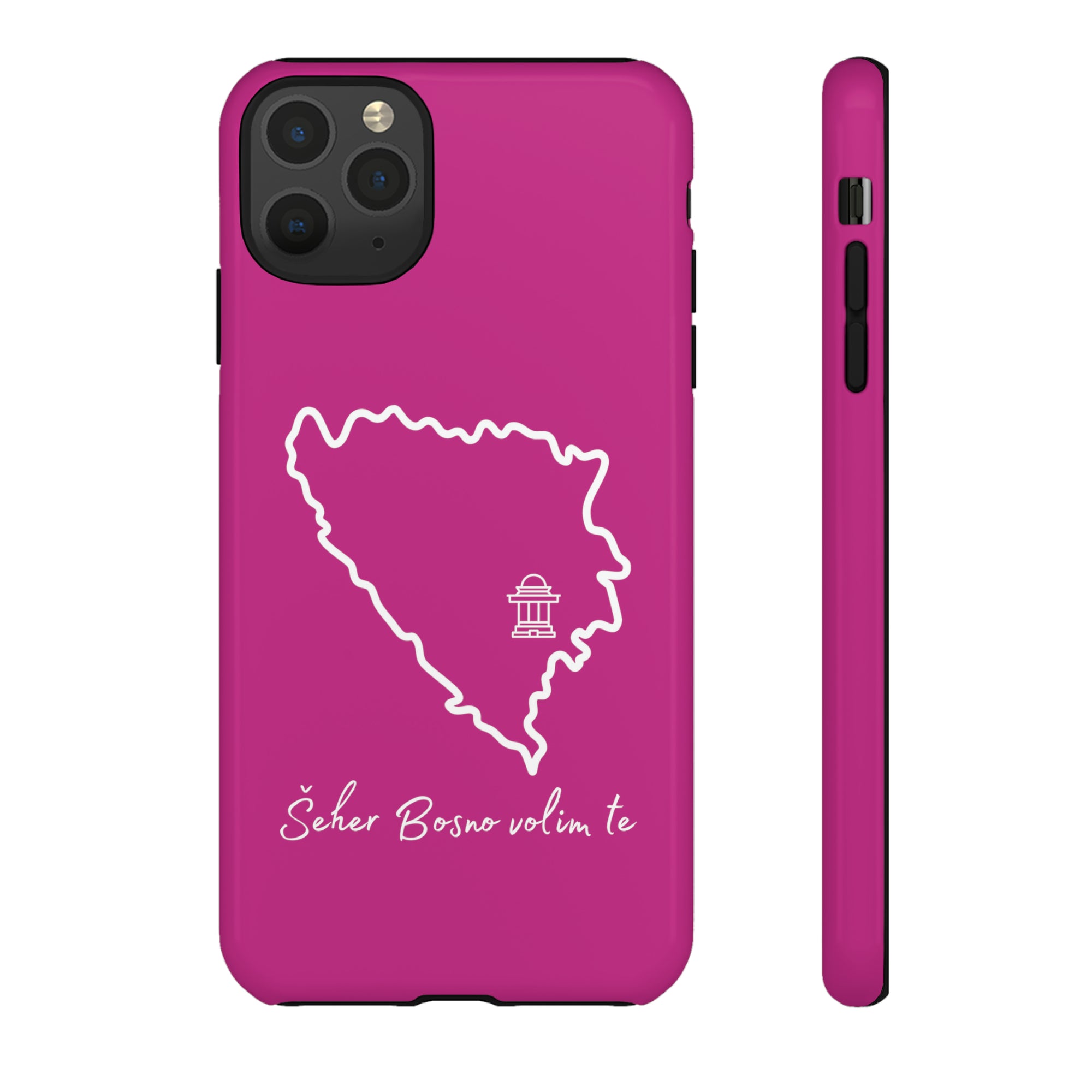 Šeher Bosno Volim Te Phone Case - Pink