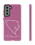 Šeher Bosno Volim Te Phone Case - Light Pink