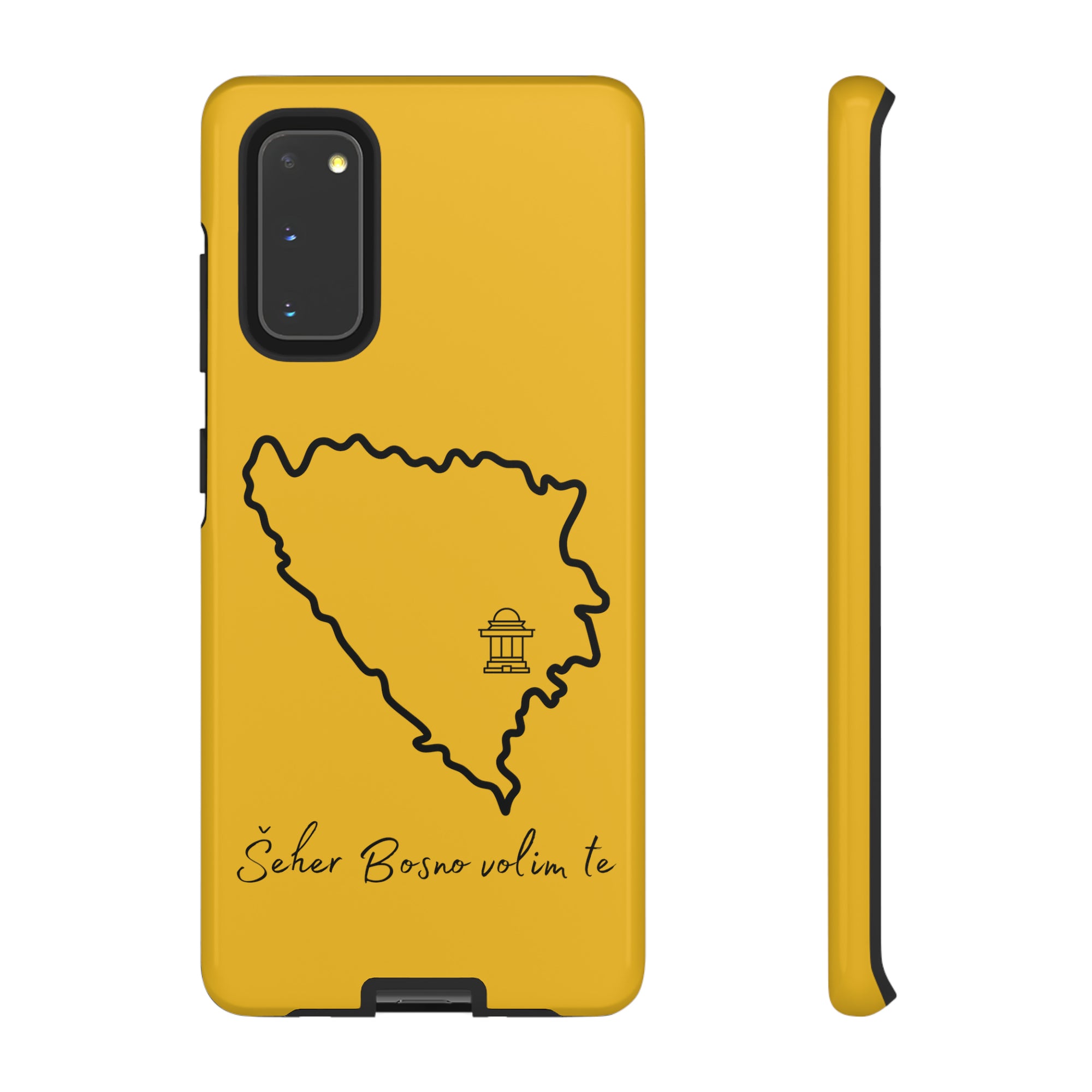 Šeher Bosno Volim Te Phone Case - Yellow