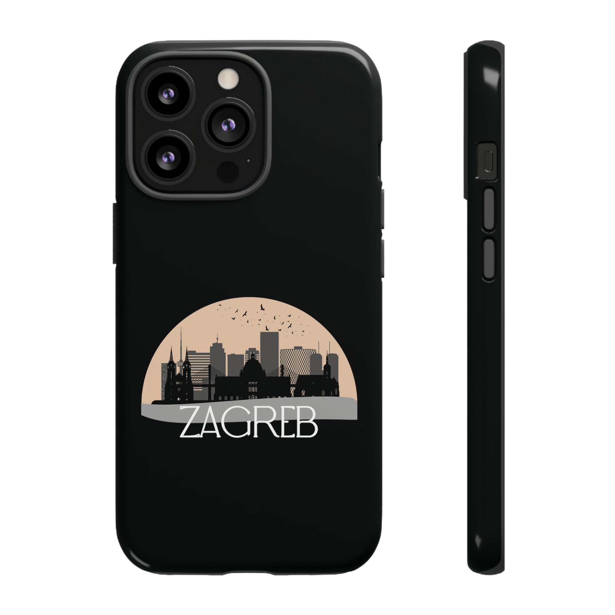 ZAGREB Phone Case - Black