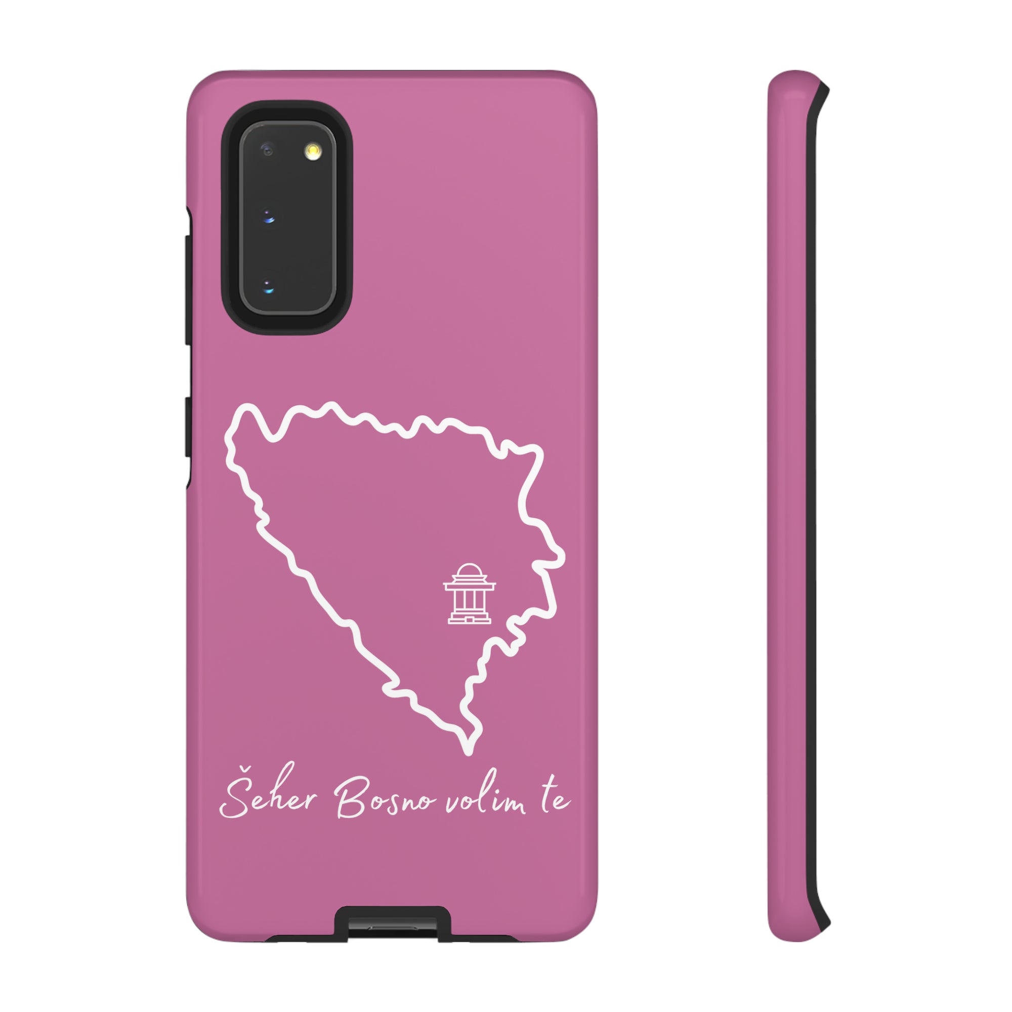 Šeher Bosno Volim Te Phone Case - Light Pink