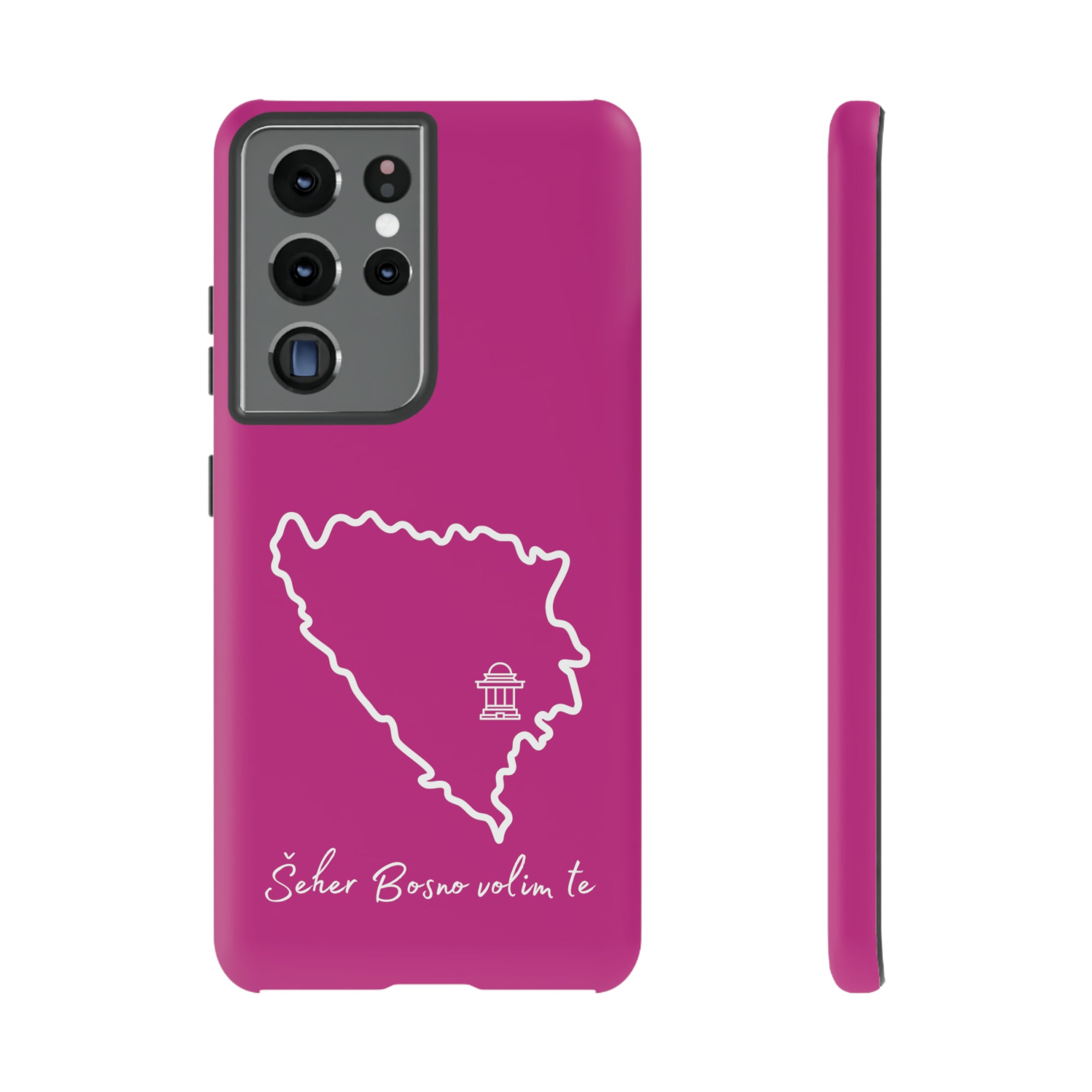 Šeher Bosno Volim Te Phone Case - Pink