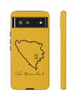 Šeher Bosno Volim Te Phone Case - Yellow