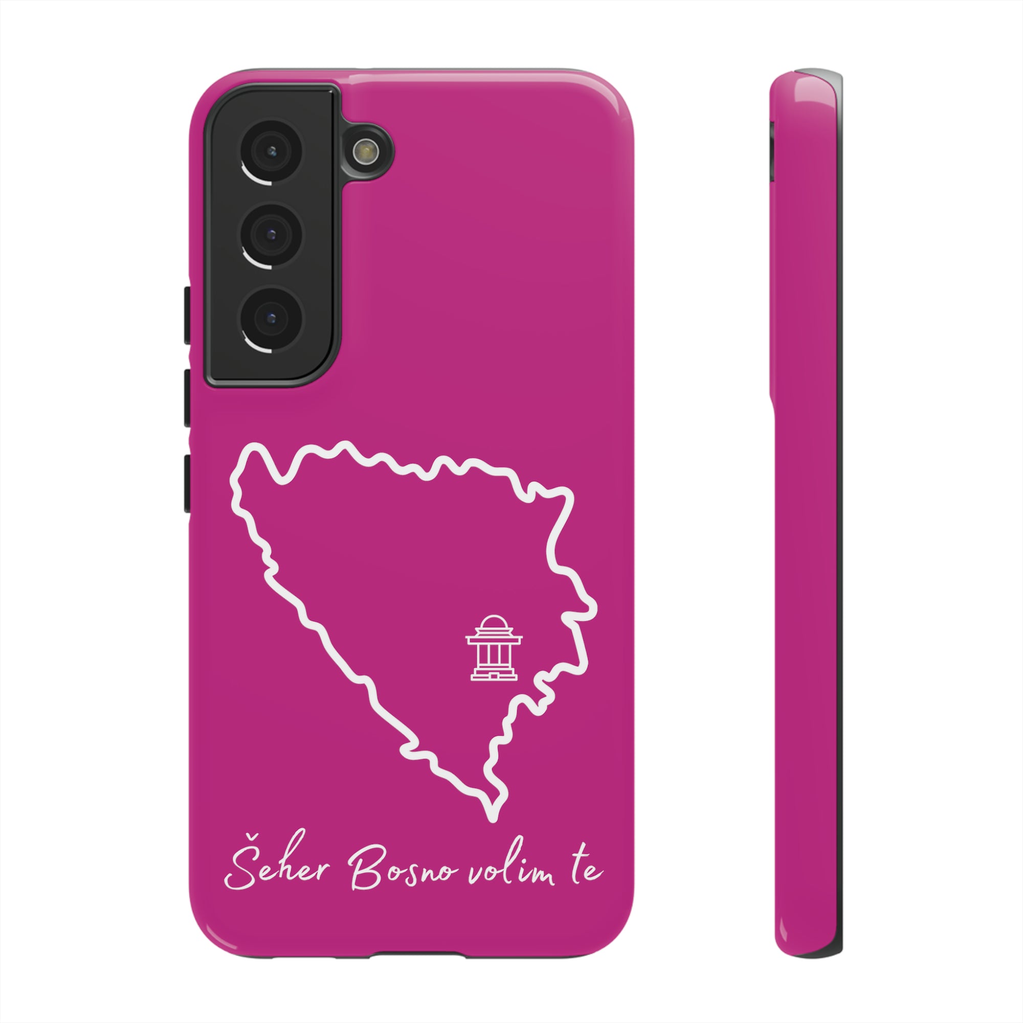 Šeher Bosno Volim Te Phone Case - Pink