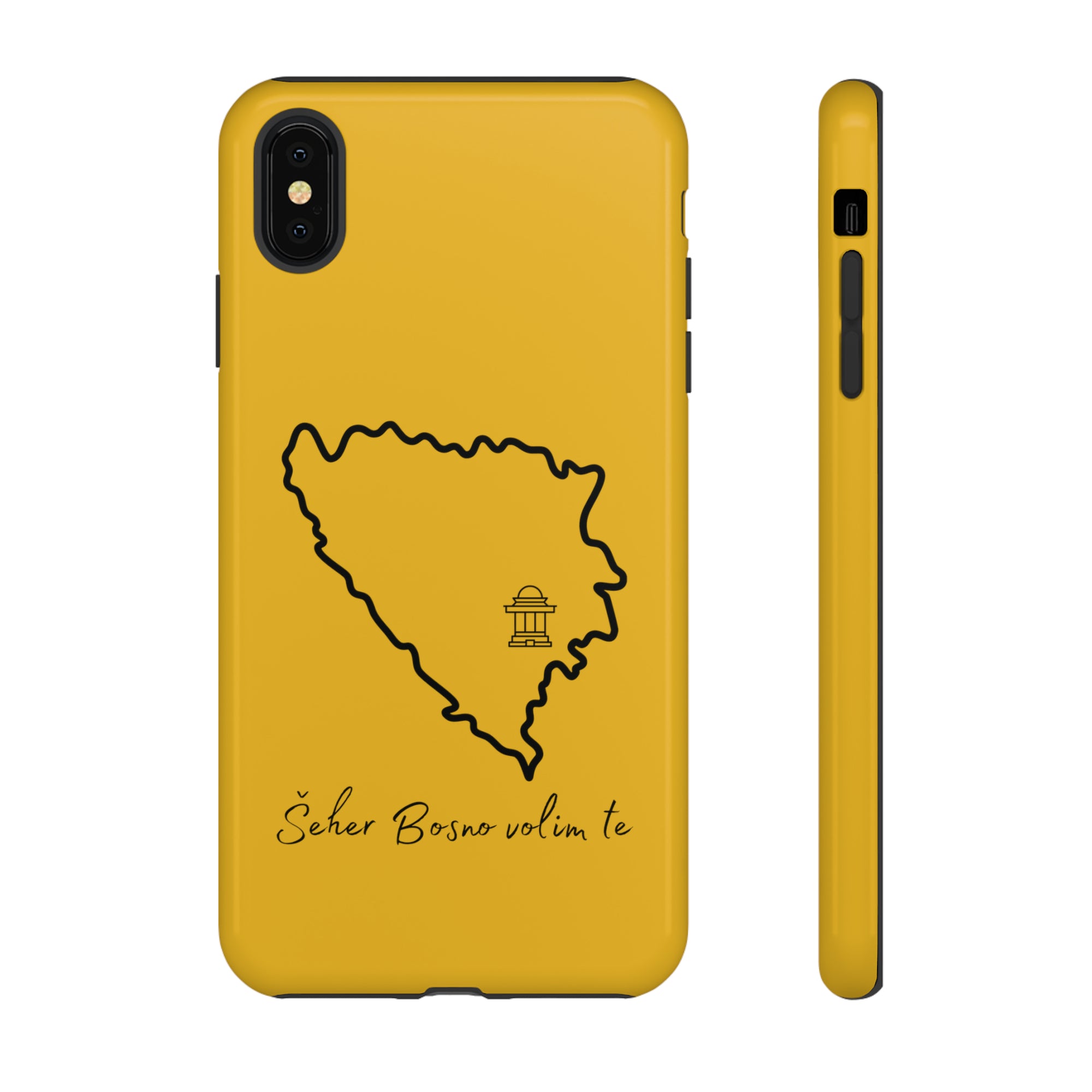 Šeher Bosno Volim Te Phone Case - Yellow