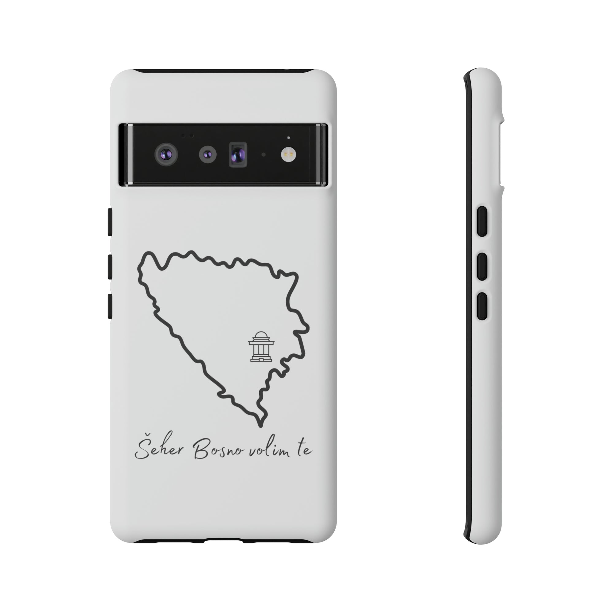 Šeher Bosno Volim Te Phone Case - White