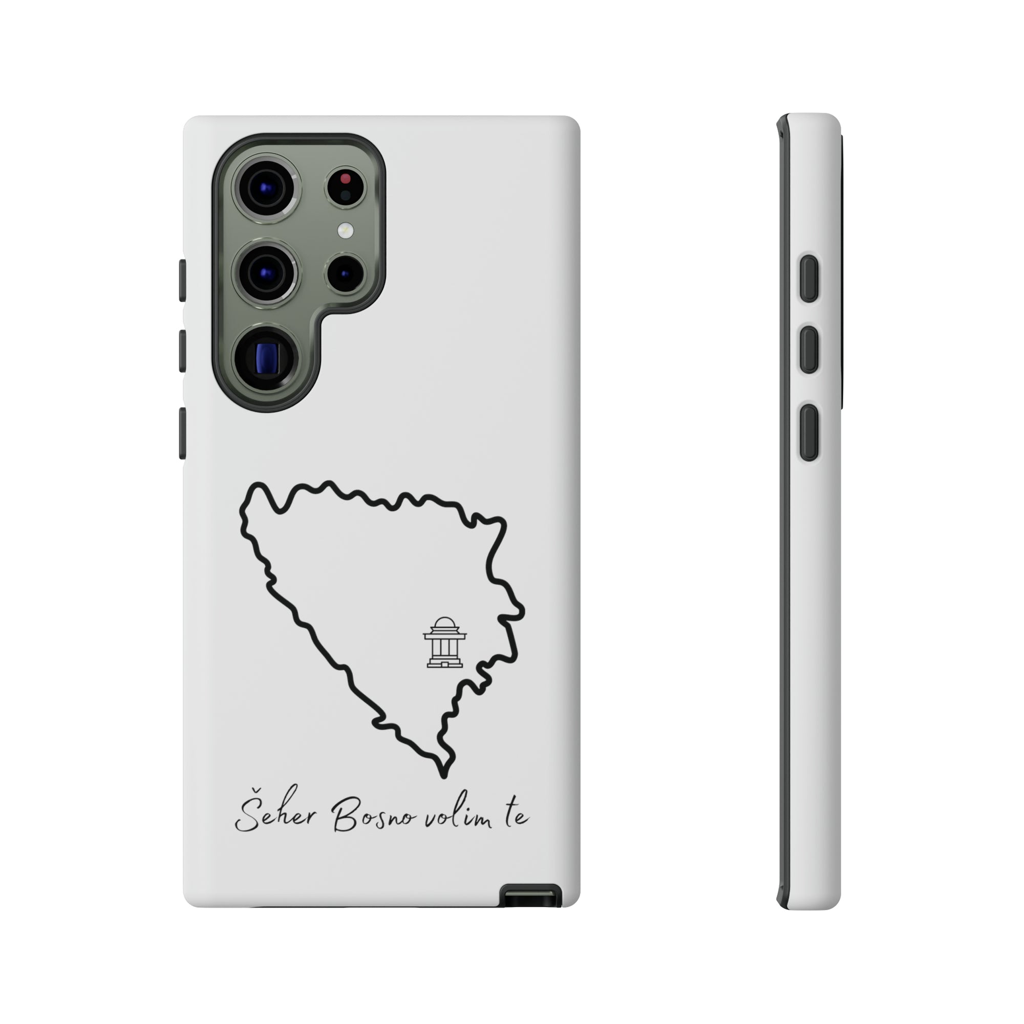 Šeher Bosno Volim Te Phone Case - White