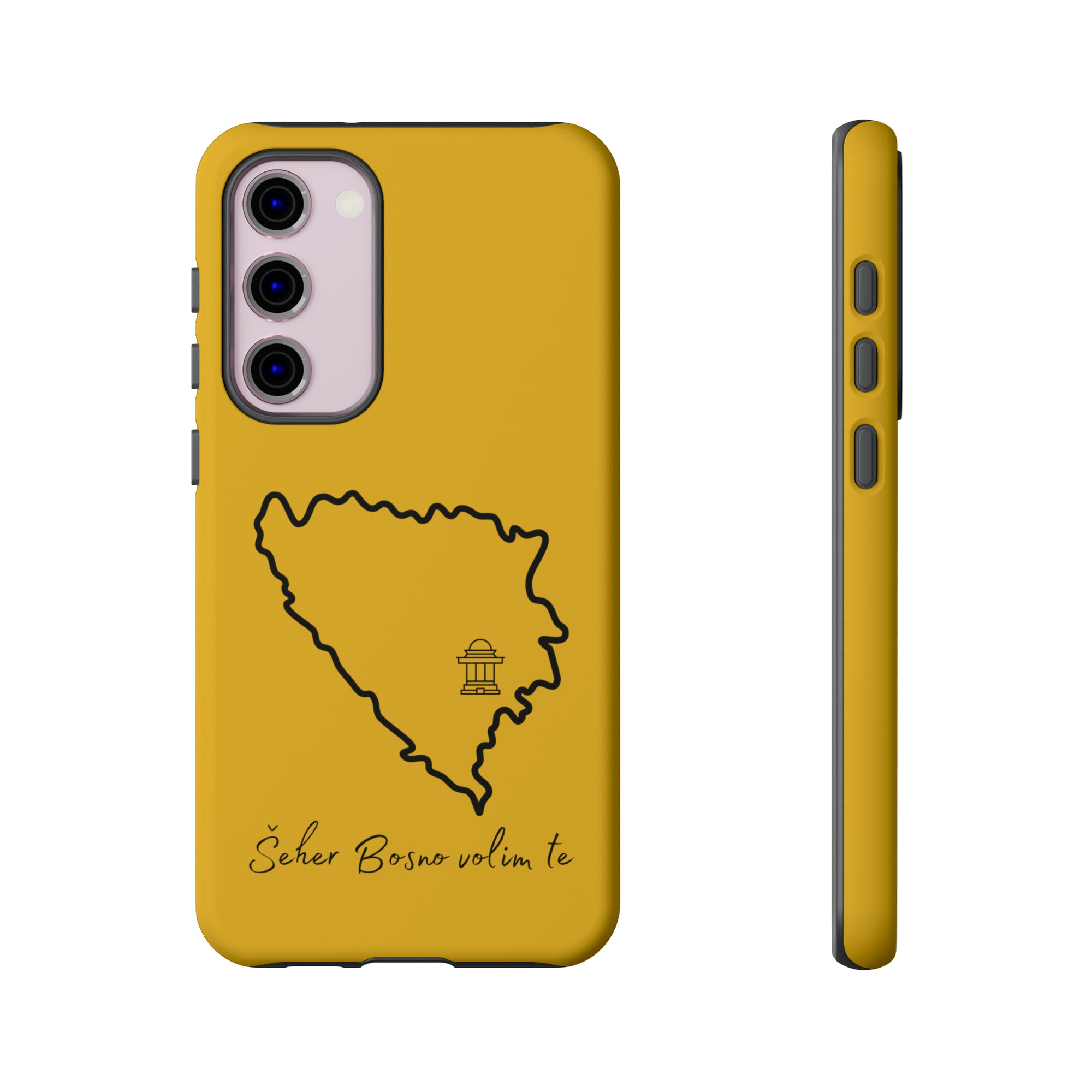 Šeher Bosno Volim Te Phone Case - Yellow