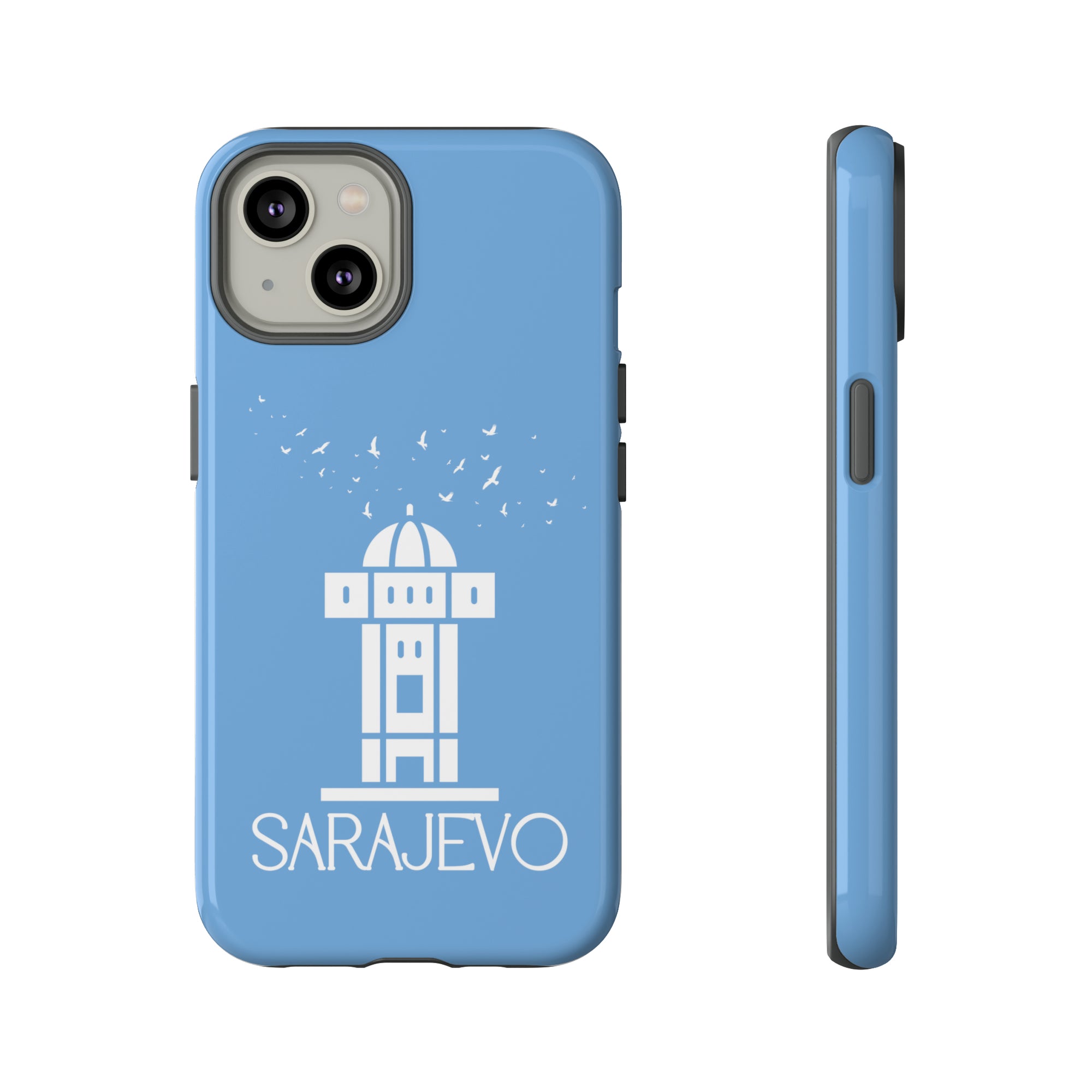 SARAJEVO SEBILJ Phone Case - Light Blue