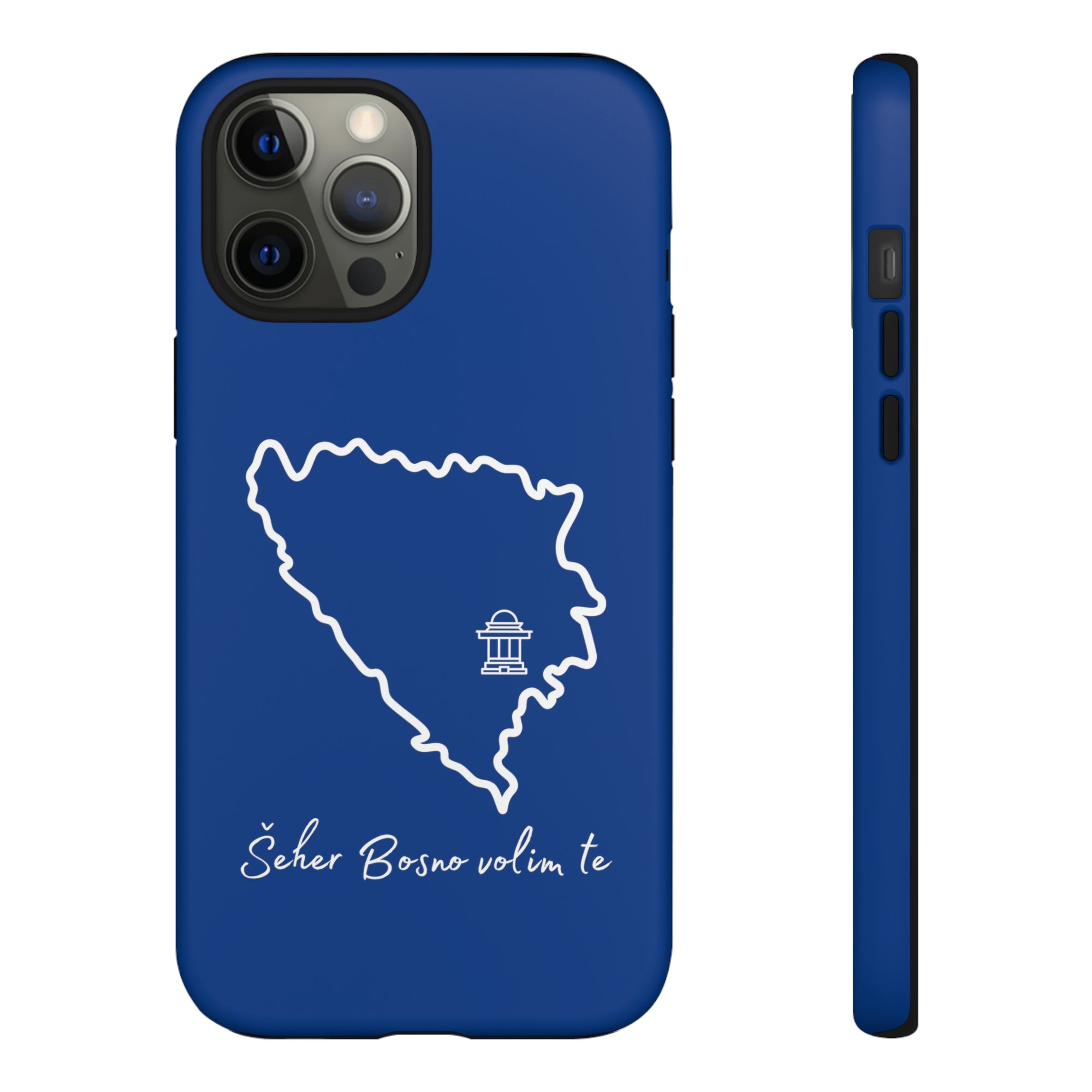 Šeher Bosno Volim Te Phone Case - Blue