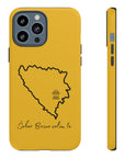 Šeher Bosno Volim Te Phone Case - Yellow