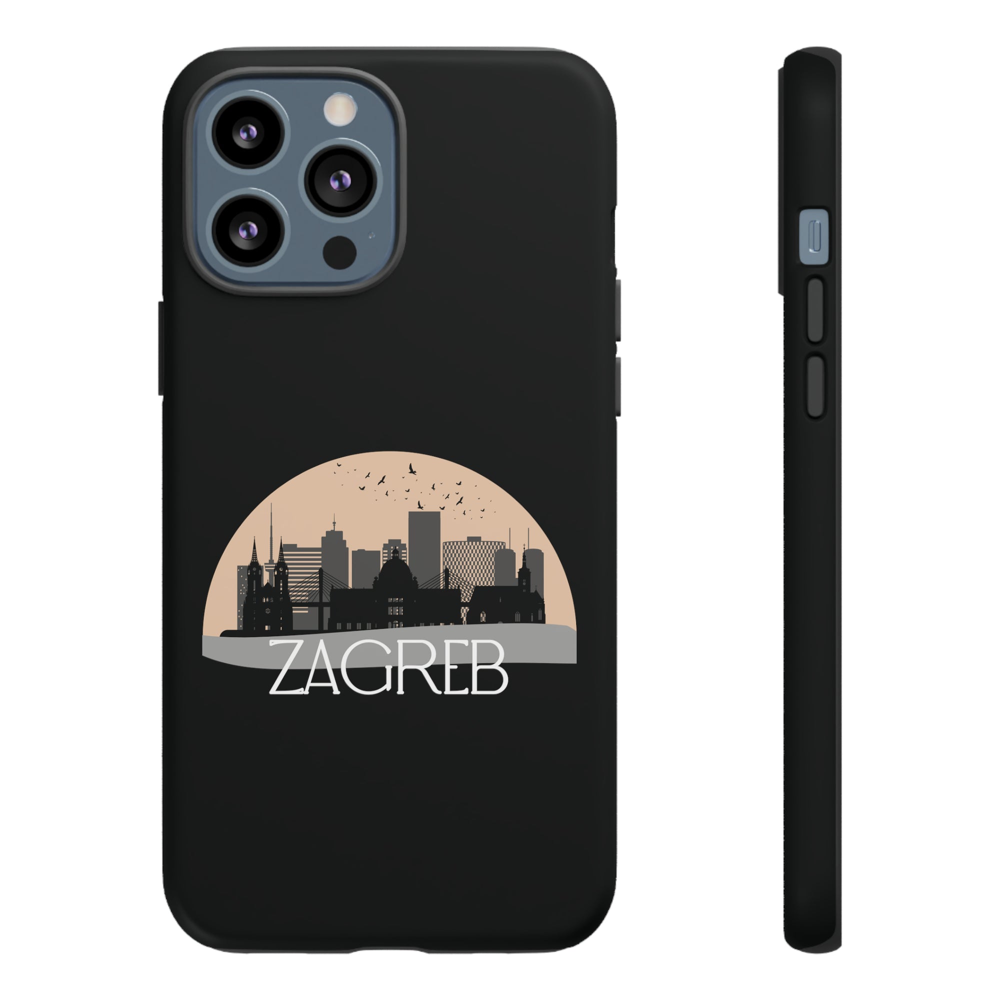 ZAGREB Phone Case - Black