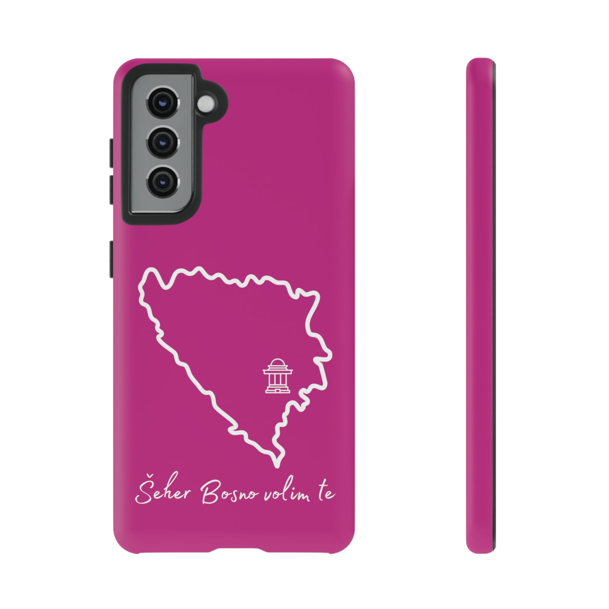 Šeher Bosno Volim Te Phone Case - Pink