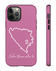 Šeher Bosno Volim Te Phone Case - Light Pink