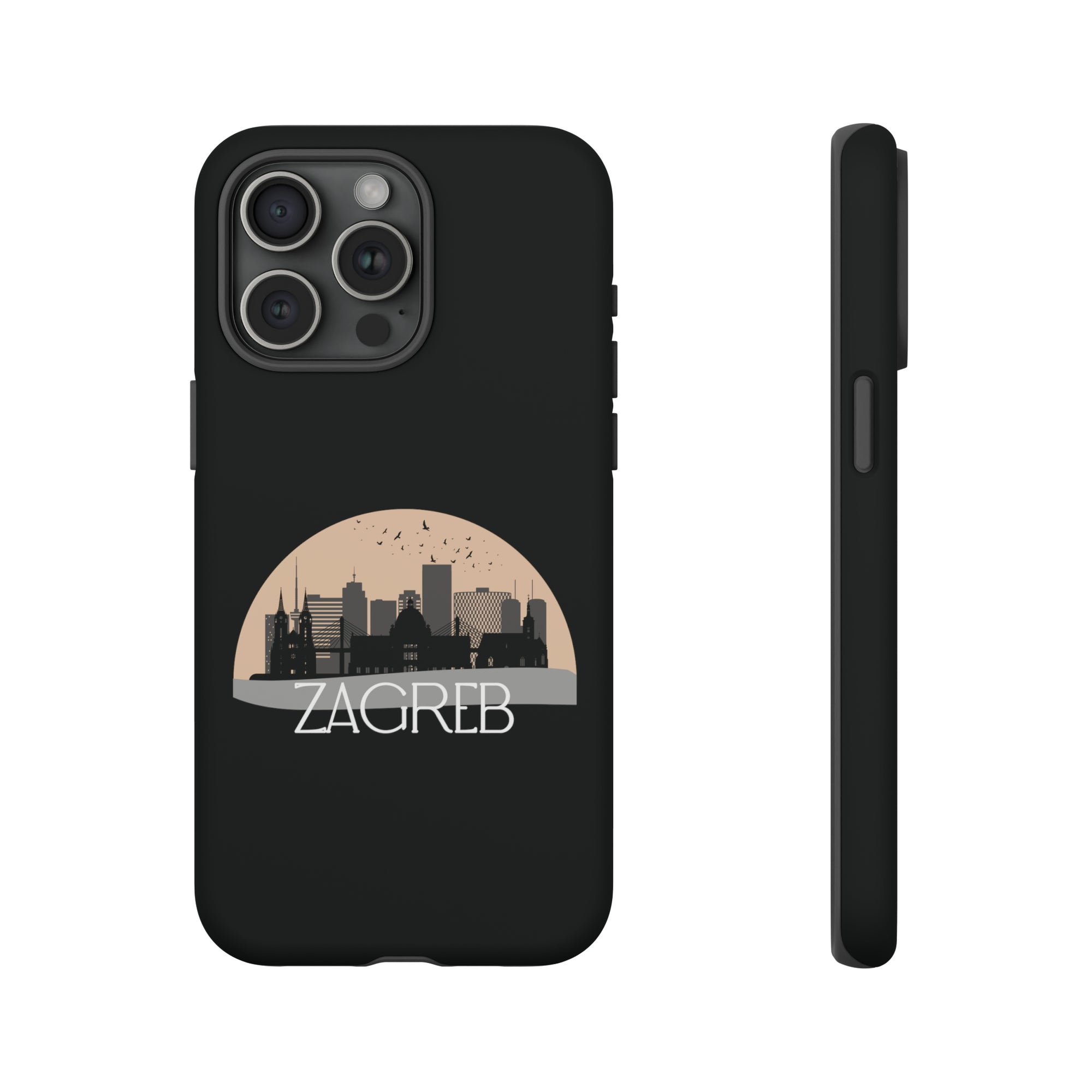 ZAGREB Phone Case - Black