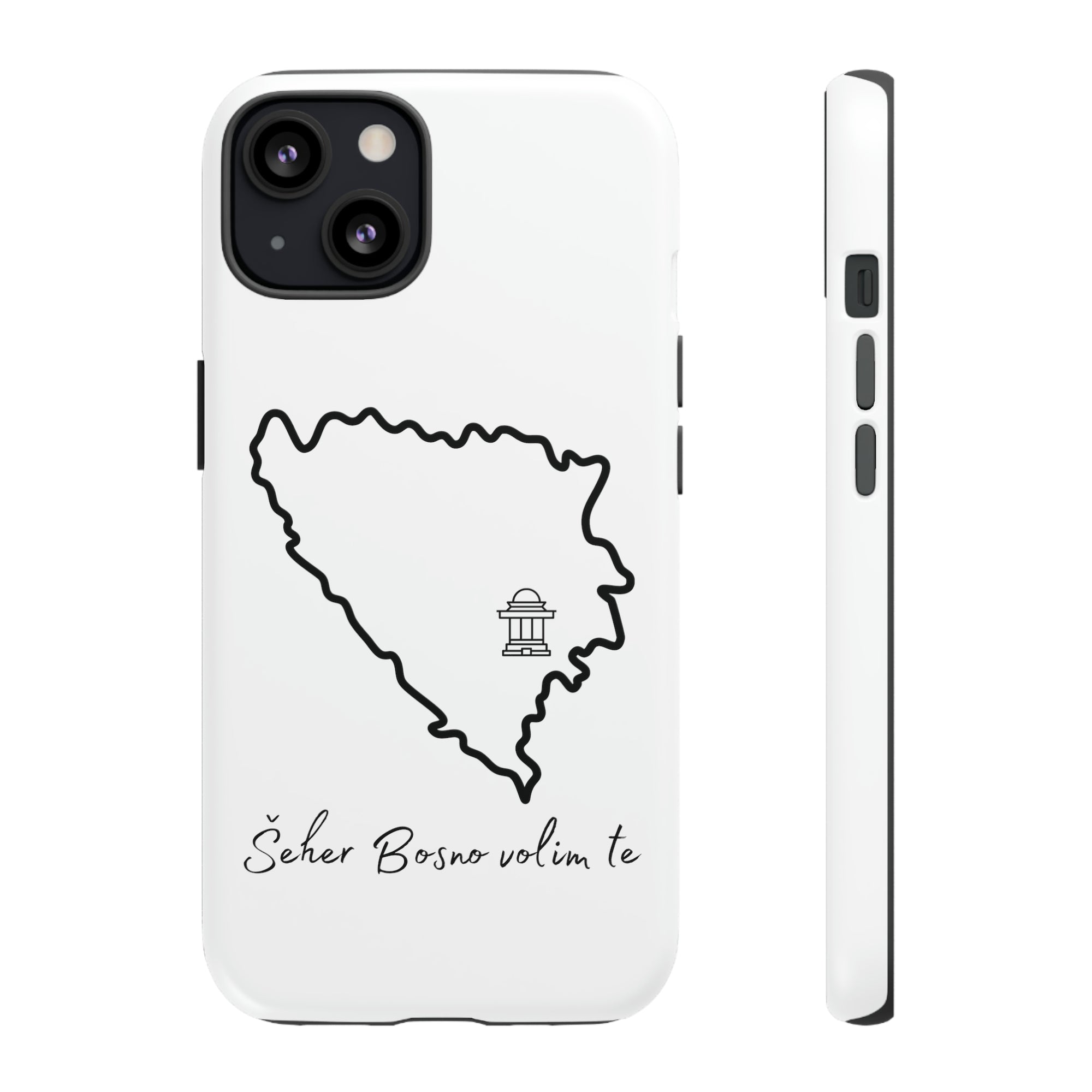 Šeher Bosno Volim Te Phone Case - White