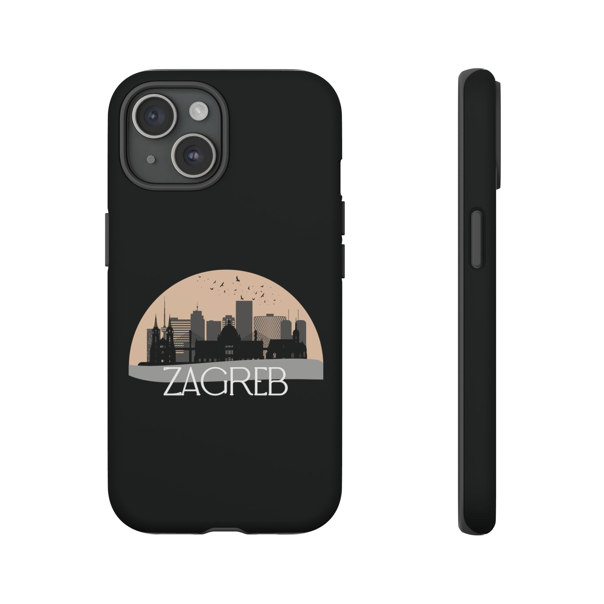 ZAGREB Phone Case - Black