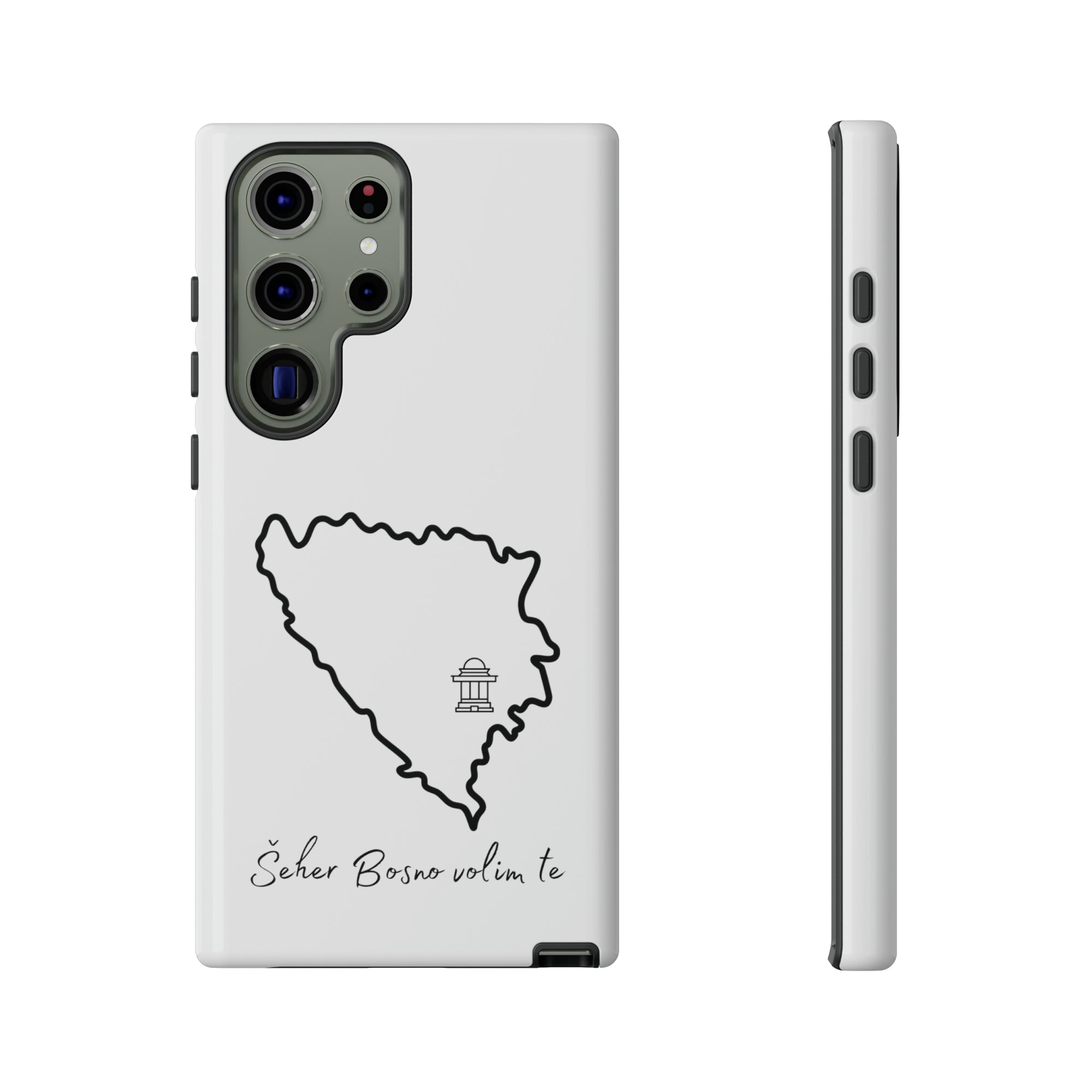 Šeher Bosno Volim Te Phone Case - White