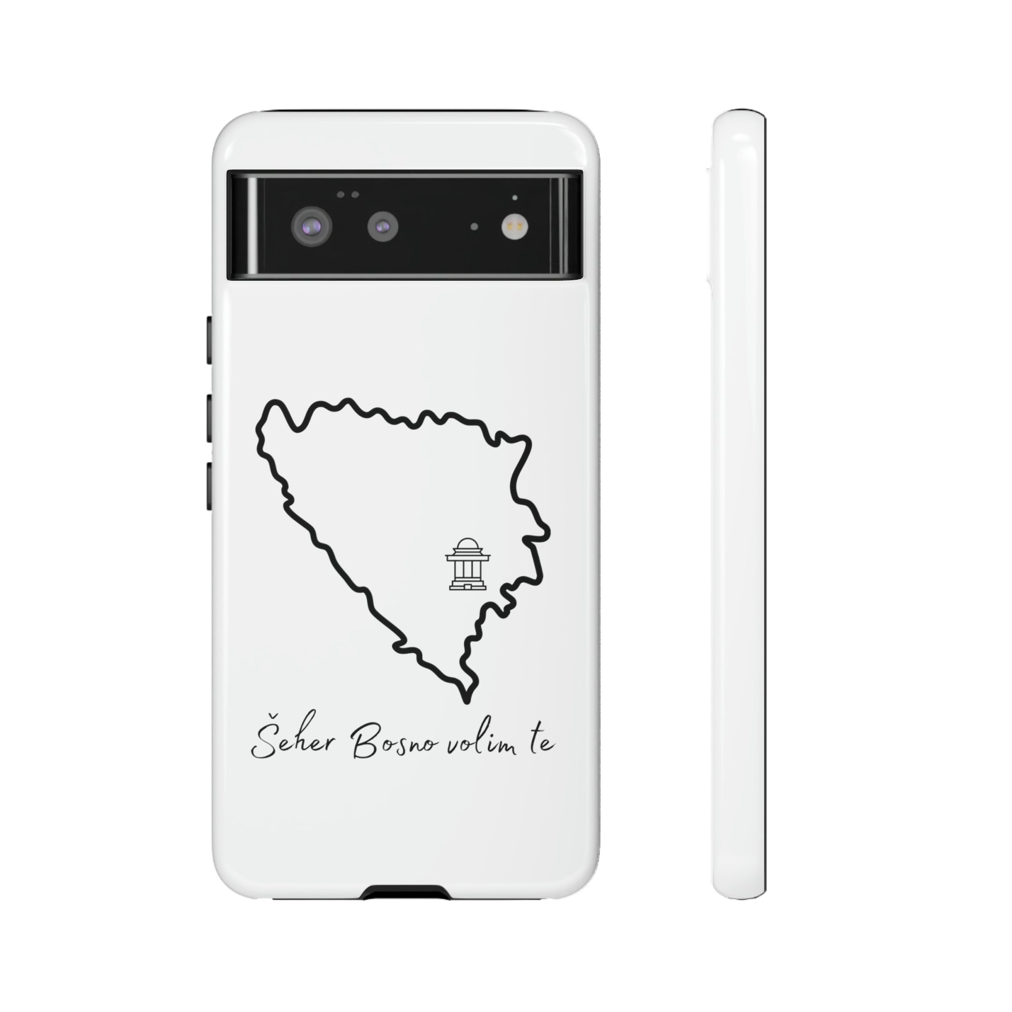 Šeher Bosno Volim Te Phone Case - White