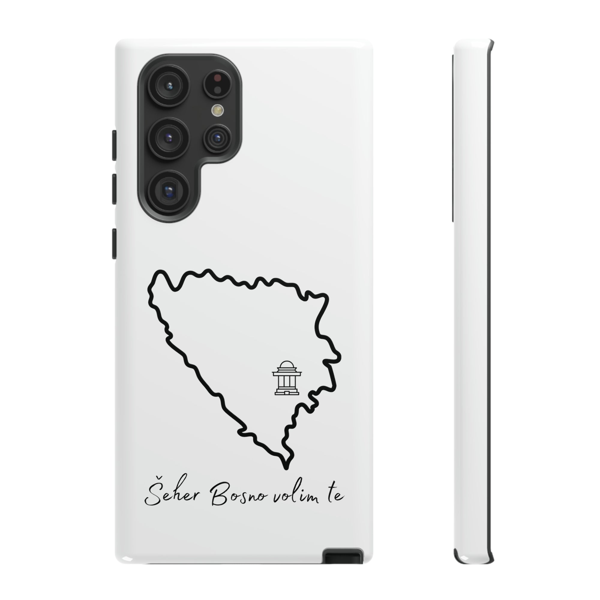 Šeher Bosno Volim Te Phone Case - White