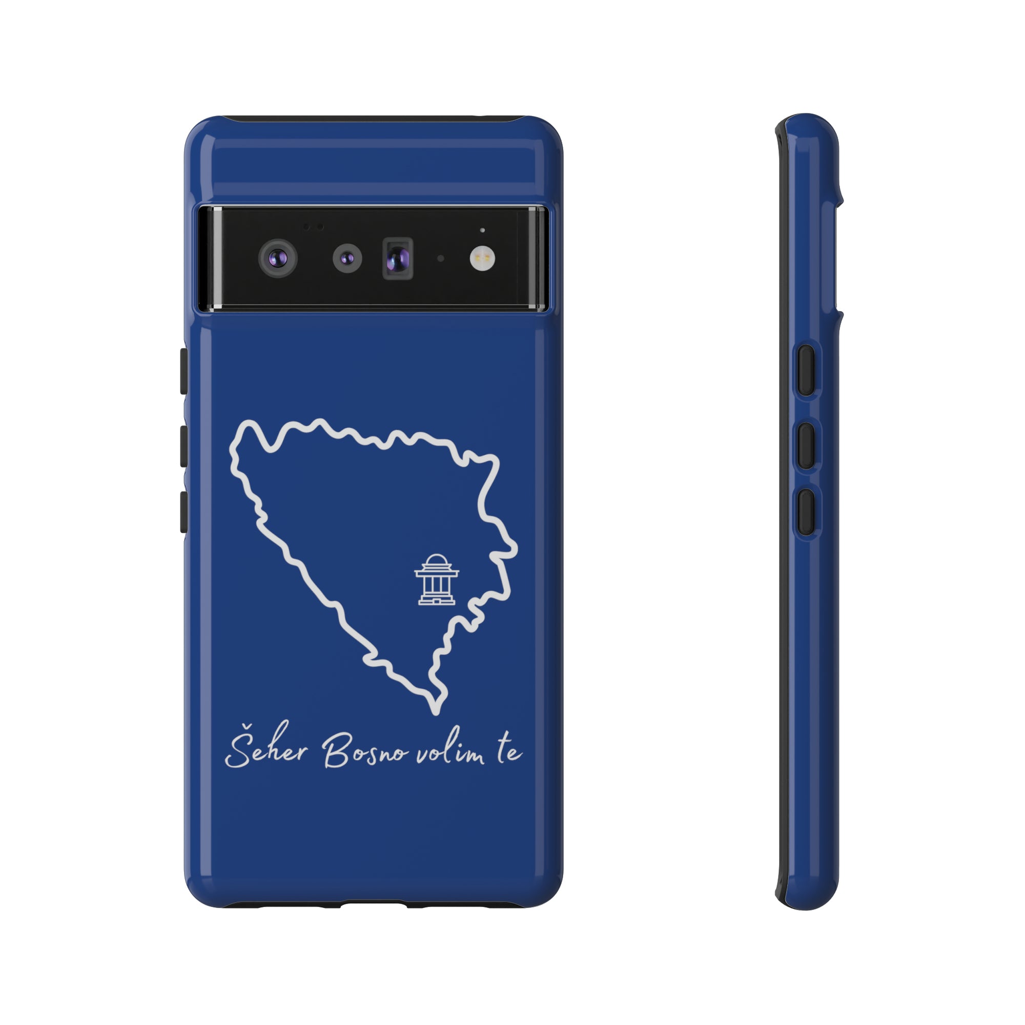 Šeher Bosno Volim Te Phone Case - Blue