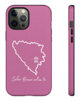 Šeher Bosno Volim Te Phone Case - Light Pink