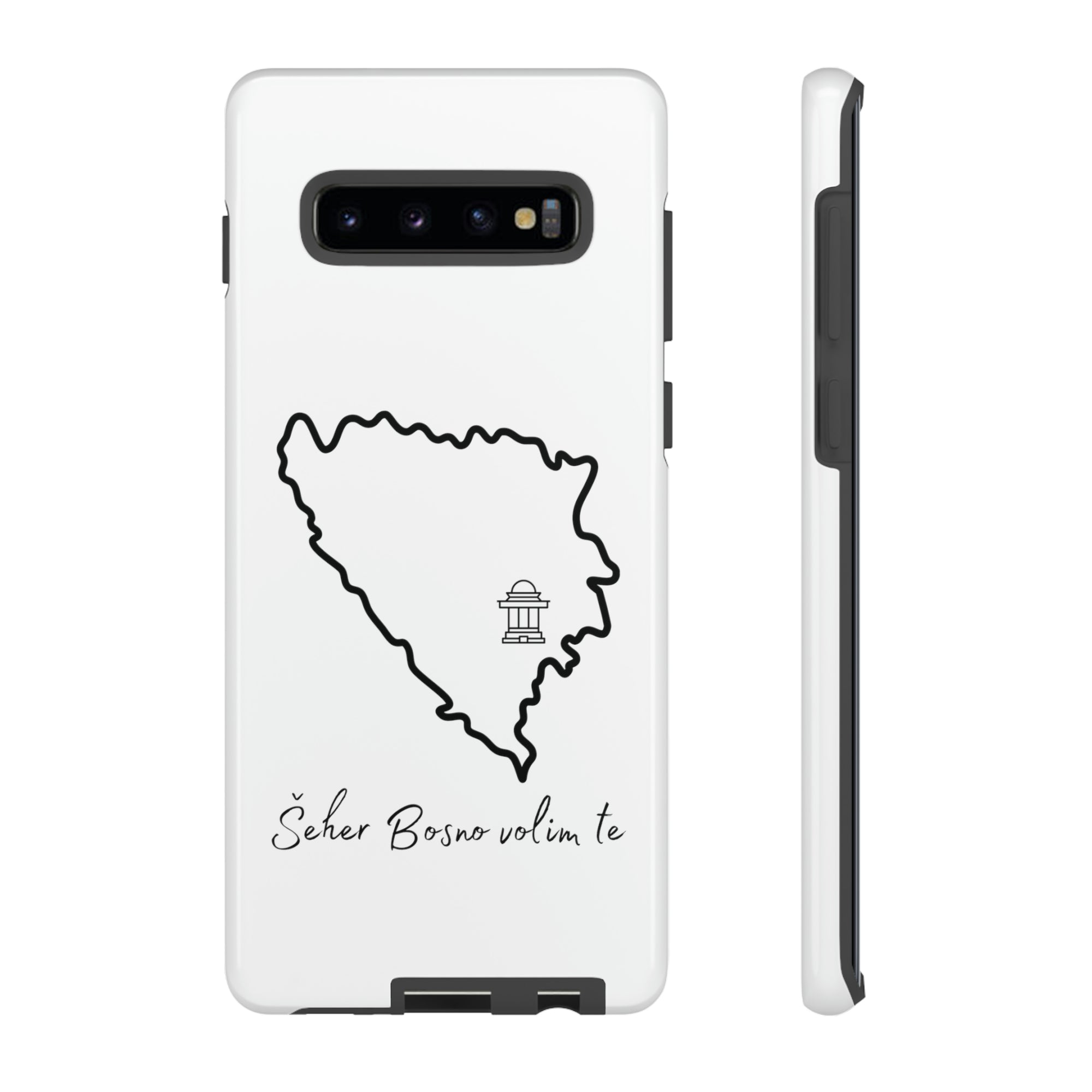 Šeher Bosno Volim Te Phone Case - White