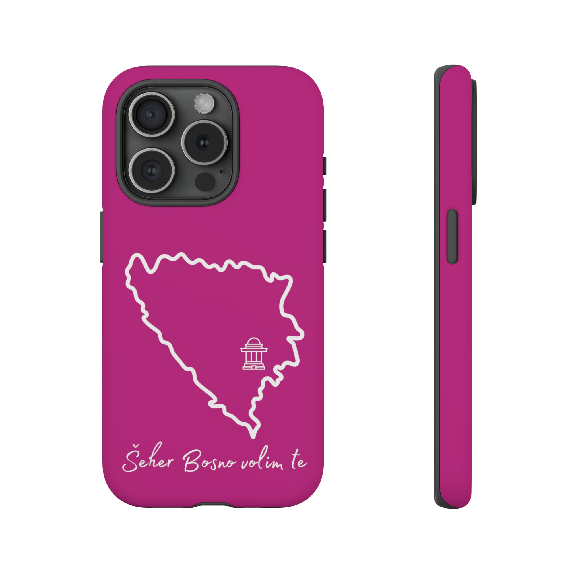 Šeher Bosno Volim Te Phone Case - Pink